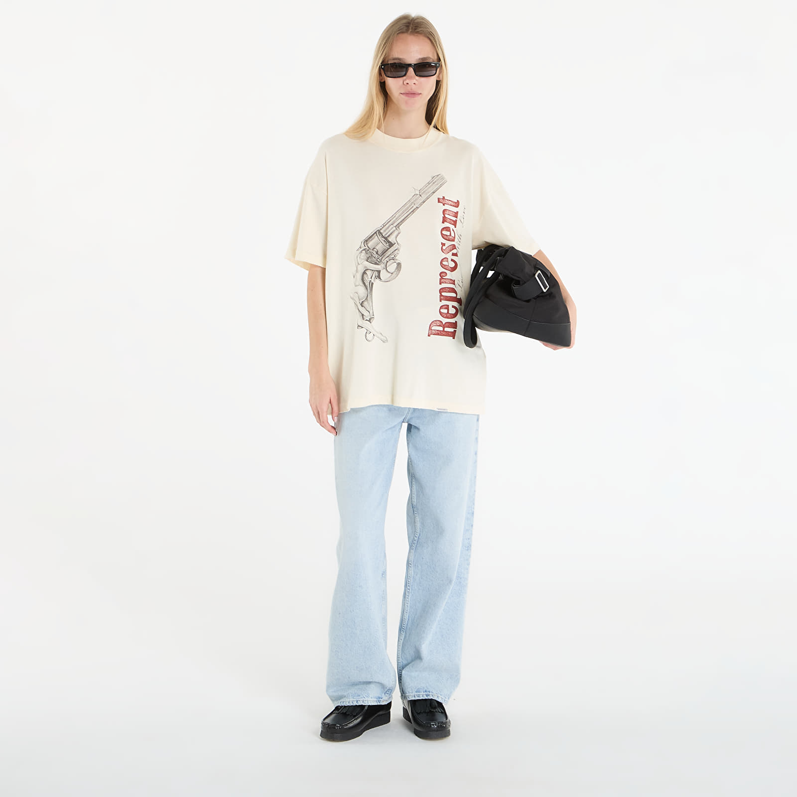 Majice T-shirt REPRESENT Loaded With Love T-Shirt UNISEX Buttercream
