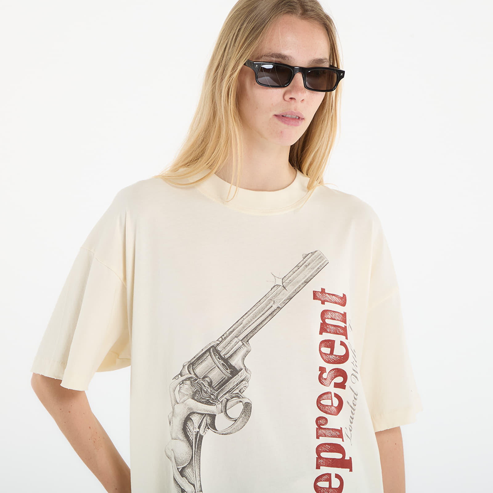 Majice T-shirt REPRESENT Loaded With Love T-Shirt UNISEX Buttercream