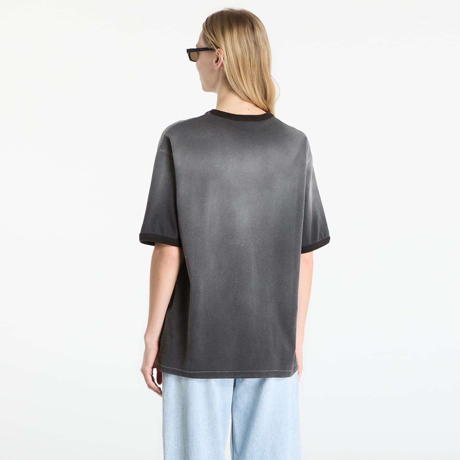 Trička REPRESENT Ringer T-Shirt UNISEX Stained Black