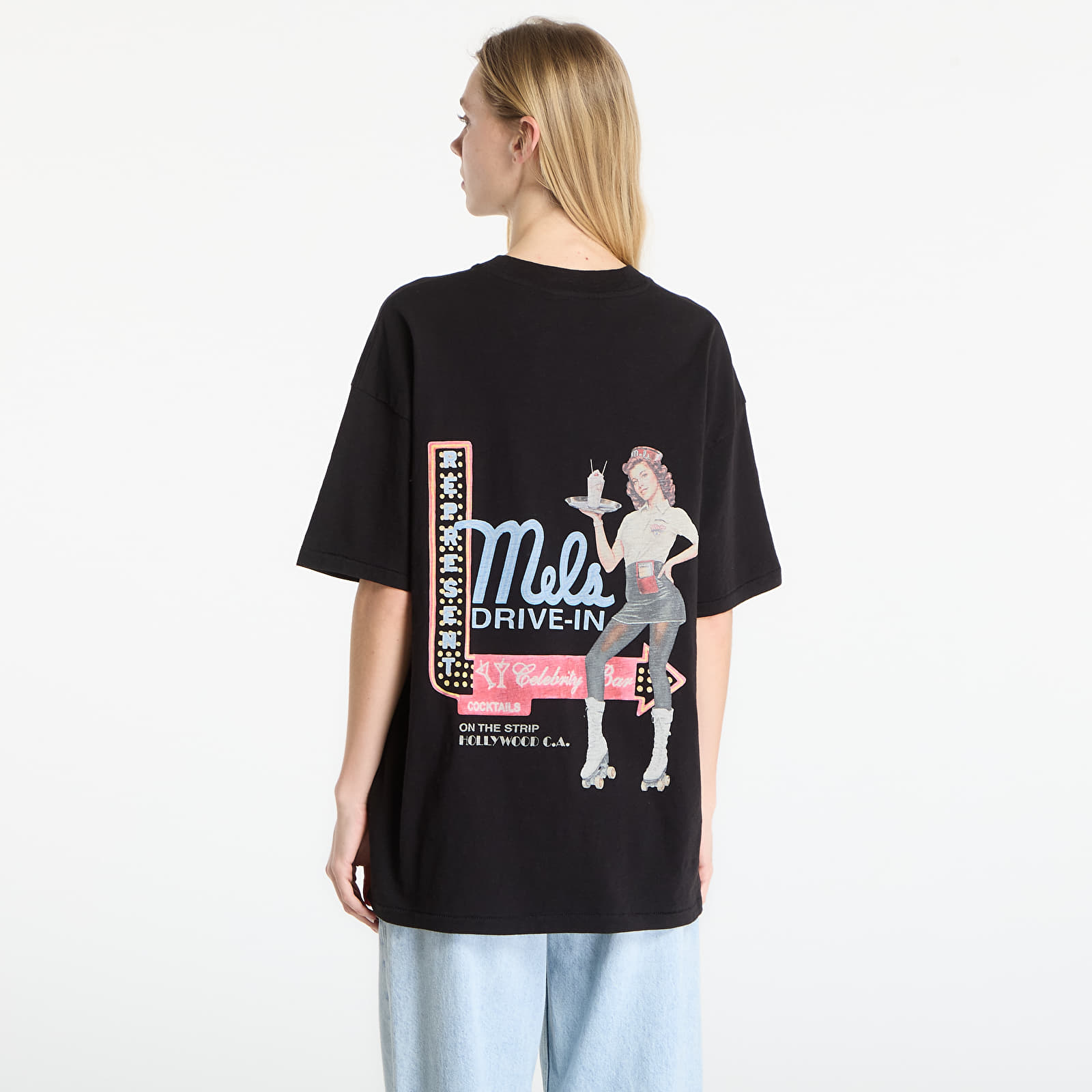 Trička REPRESENT Mel'S Dinner T-Shirt UNISEX Jet Black