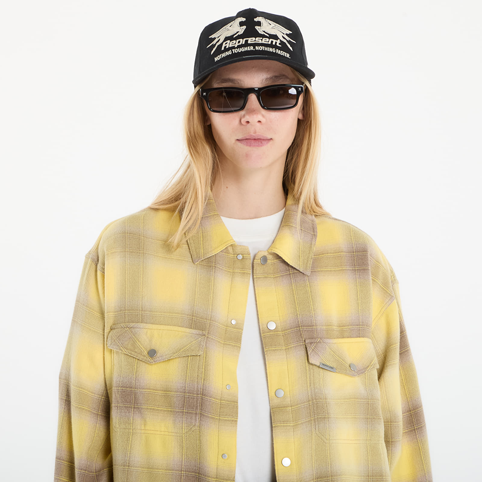 Skjorter REPRESENT Vintage Flannel UNISEX Creamed Corn