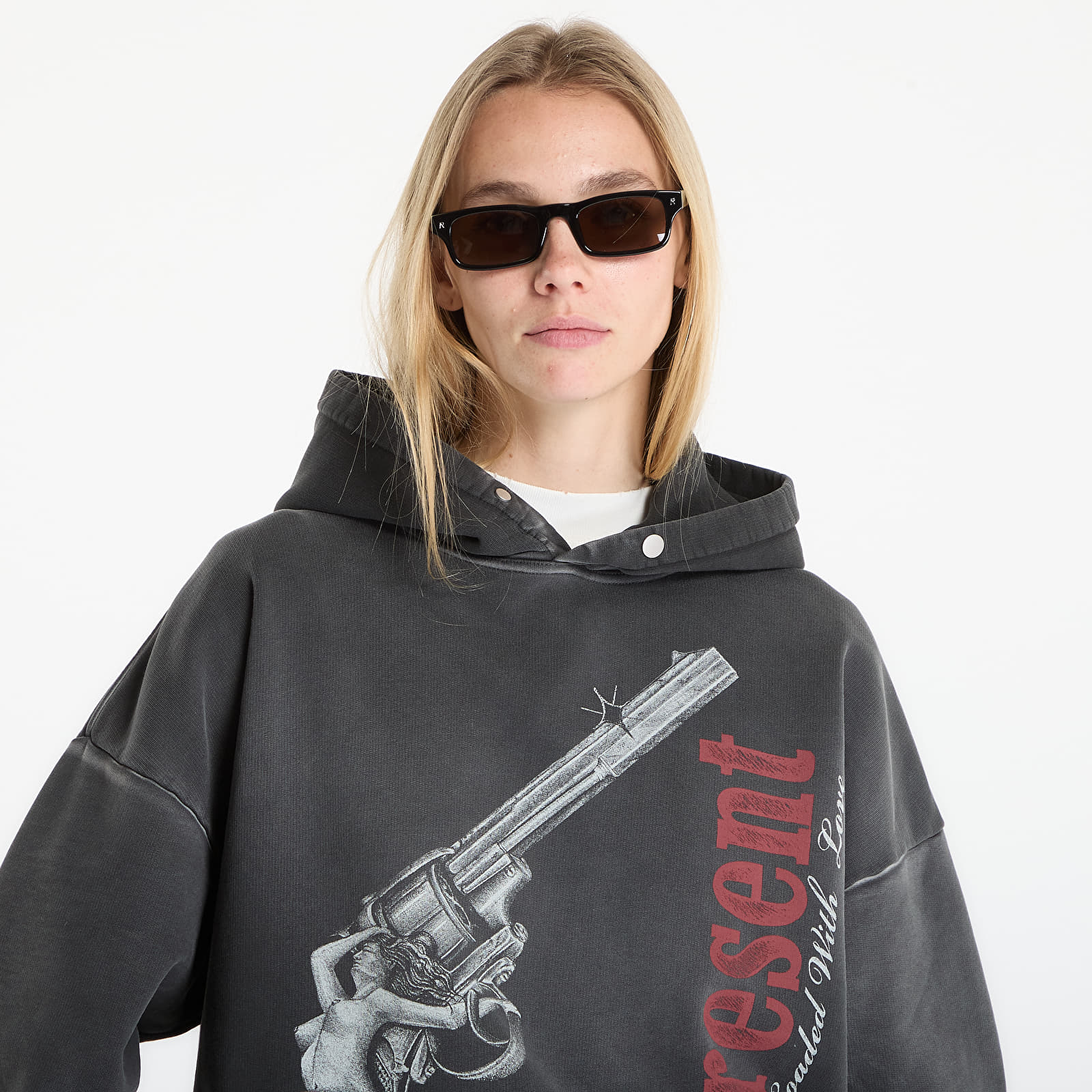 Hoodies and sweatshirts  REPRESENT Loaded With Love Hoodie UNISEX Stained Black