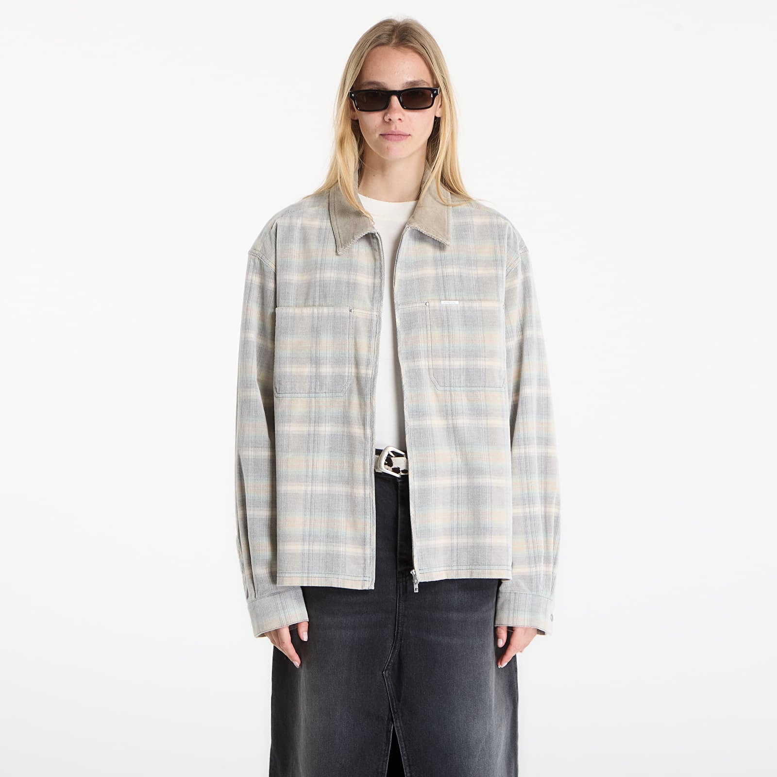 Paidat REPRESENT Cord Zip Flannel Shirt UNISEX Mineral