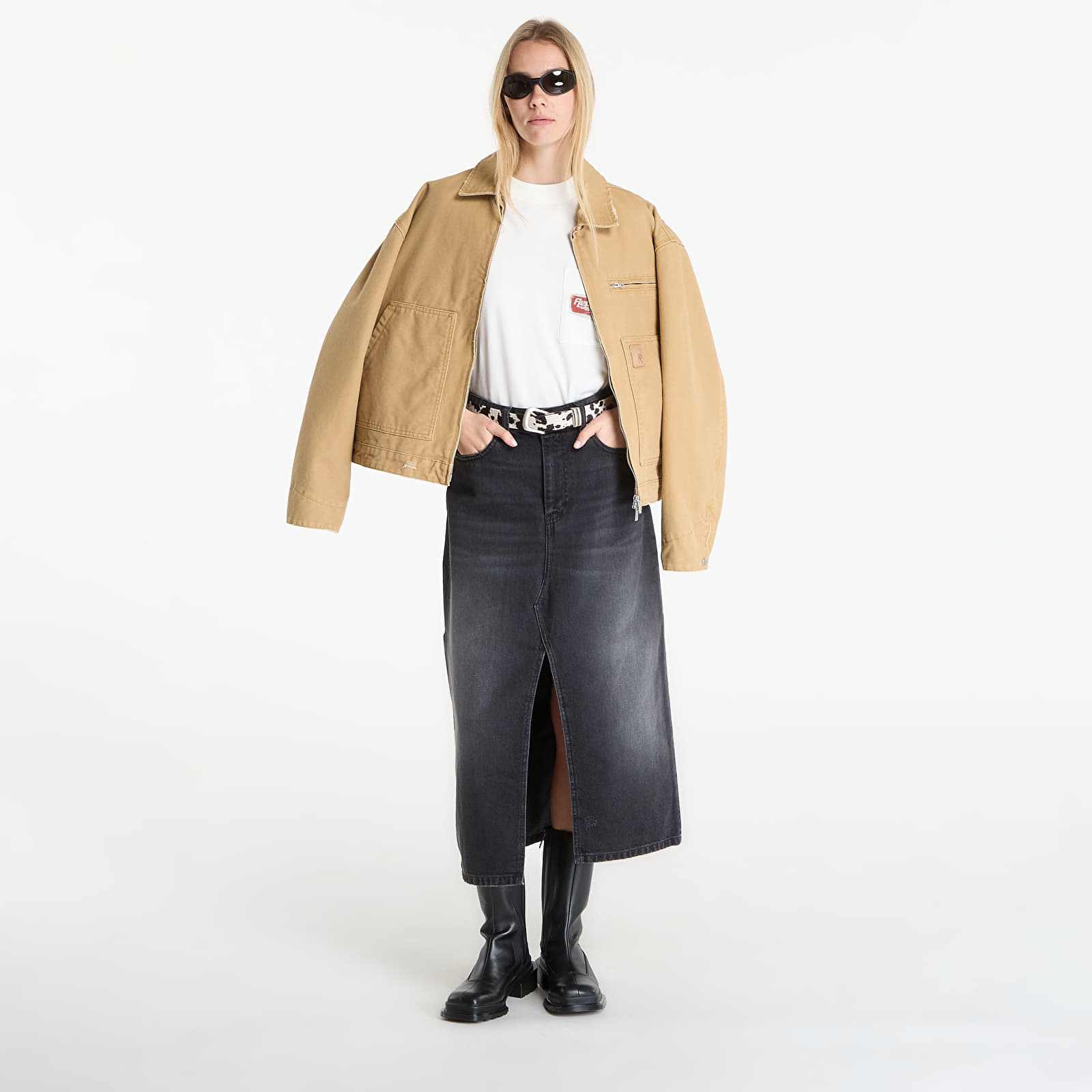 Jakker REPRESENT Worker Jacket UNISEX Washed Tan