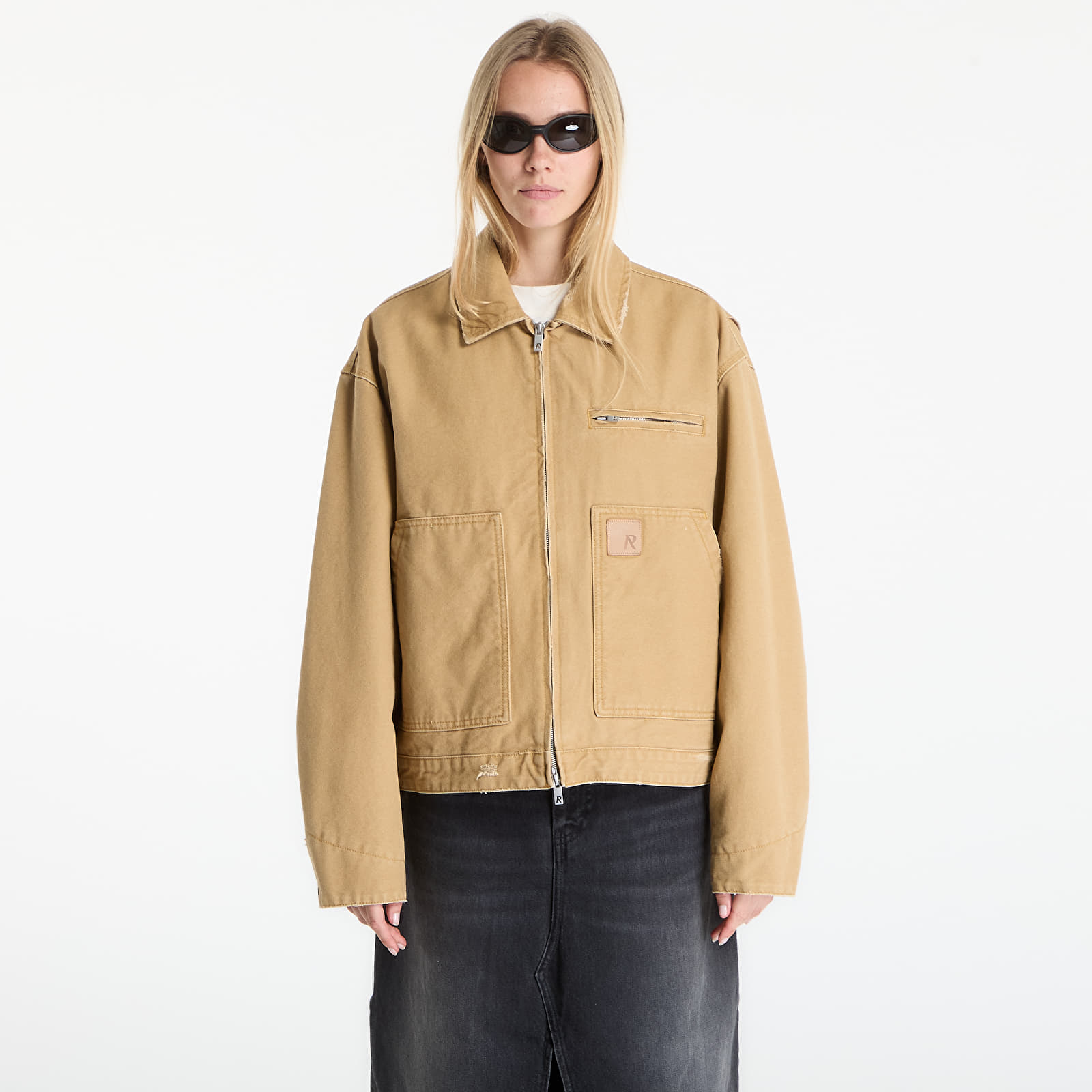 Jakker REPRESENT Worker Jacket UNISEX Washed Tan