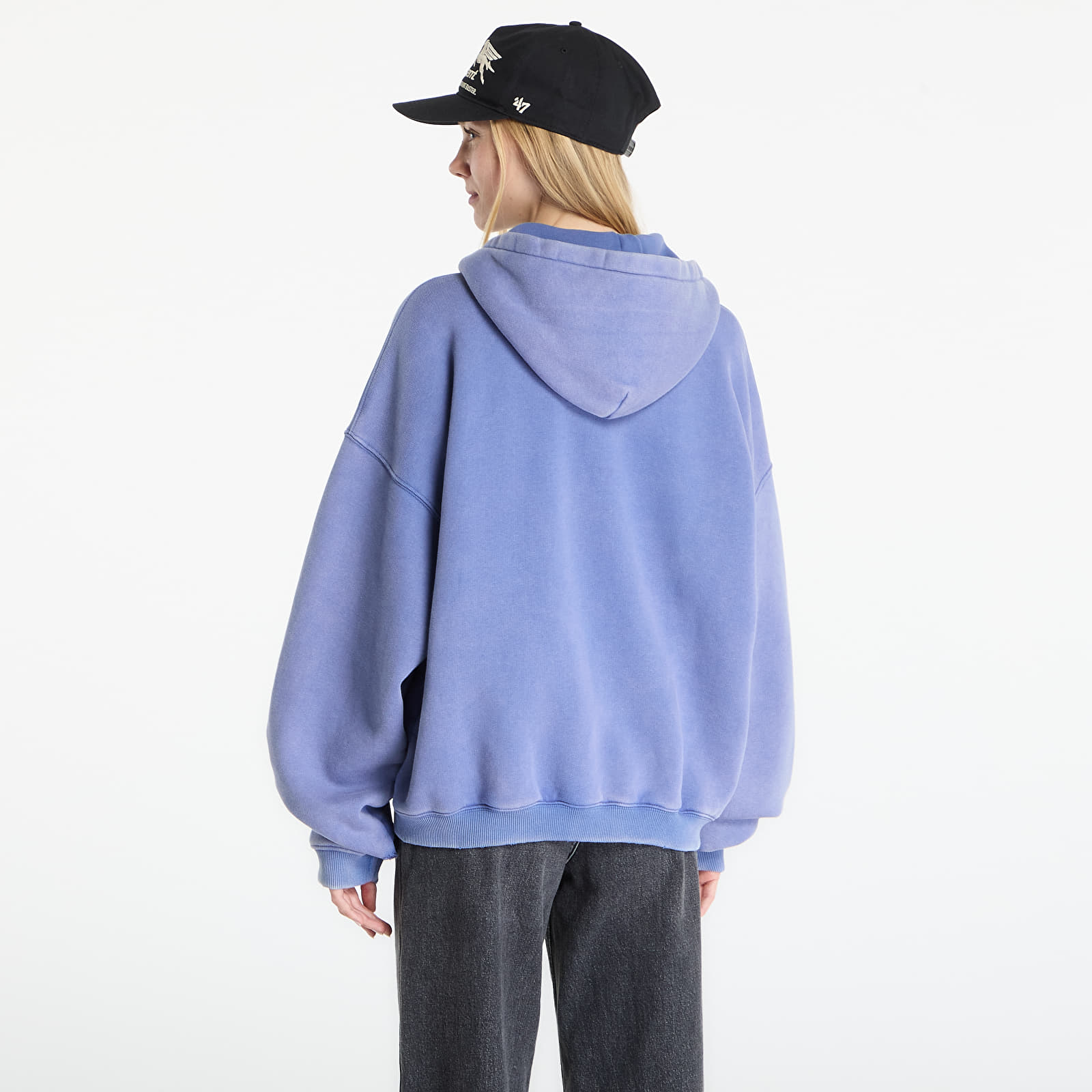 Moški hoodiji  REPRESENT Pegasus Zip Through Hoodie UNISEX Indigo