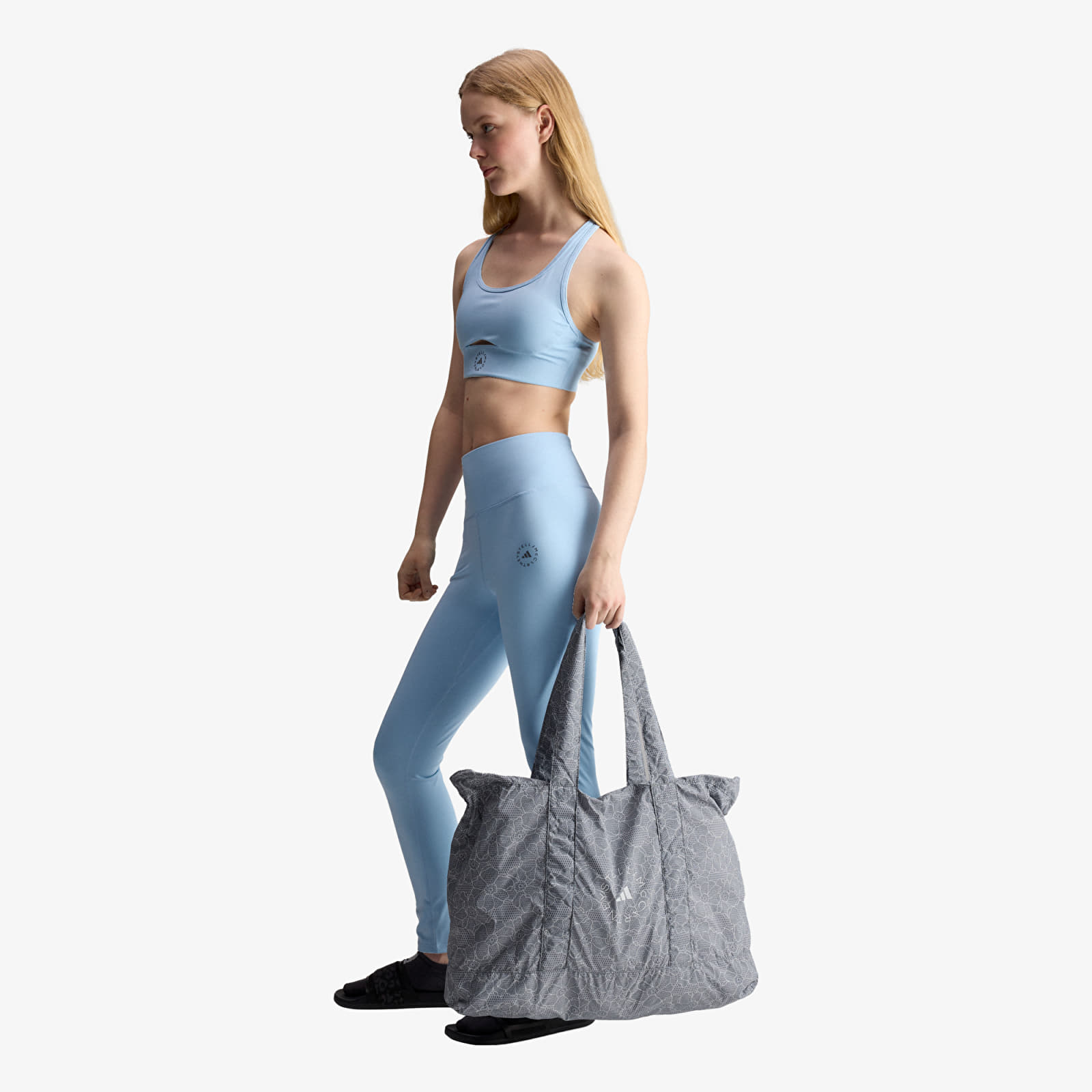 Miesten olkalaukut adidas x Stella Mccartney Packable Tote Bag Onix/ Lgh Solid Grey/ White