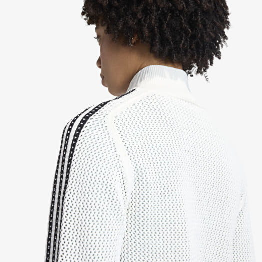 adidas Knitted Crochet Firebird Track Top Off White | Footshop