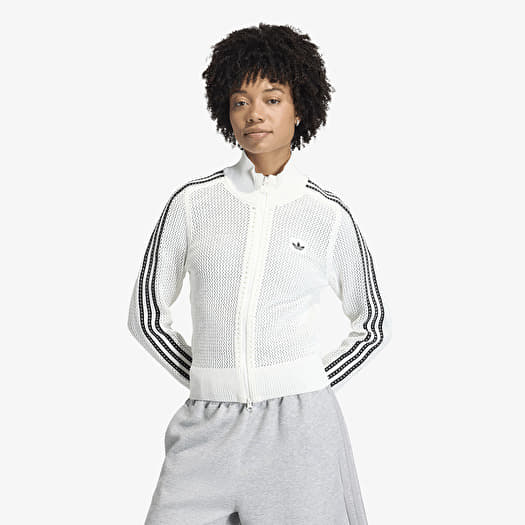 Sweatshirt adidas Knitted Crochet Firebird Track Top Off White