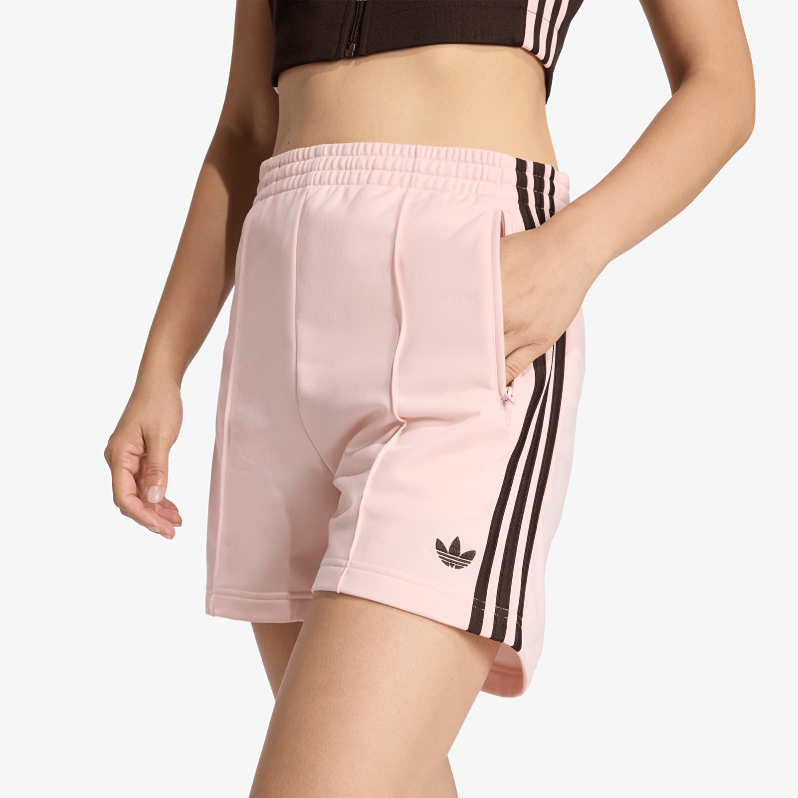 Shorts - Frauen adidas Firebird Classic Shorts Sandy Pink/ Aurora Coffee