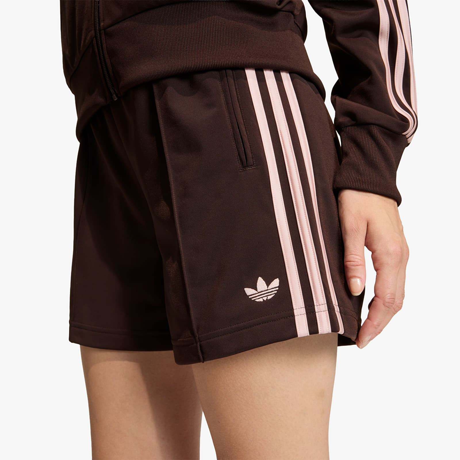 Shorts - Frauen adidas Firebird Classic Shorts Aurora Coffee/ Sandy Pink