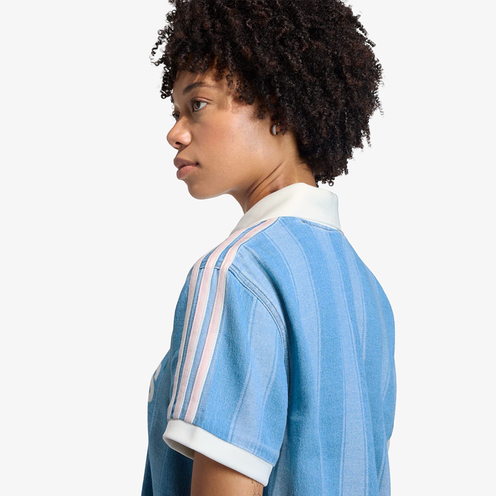 Dámské dresy adidas Denim Football Jersey Indigo Denim