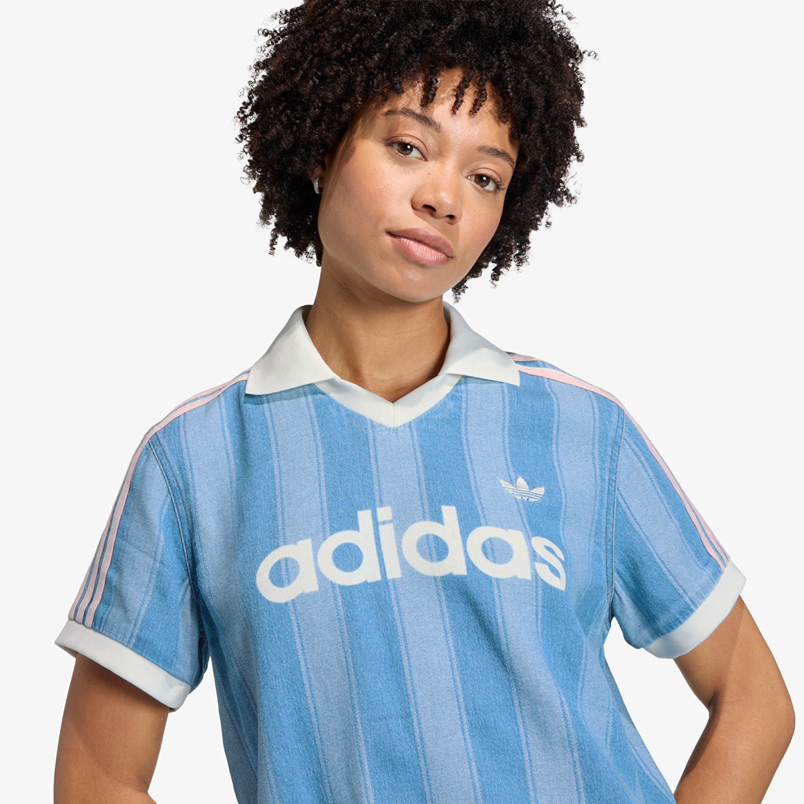 Dámské dresy adidas Denim Football Jersey Indigo Denim