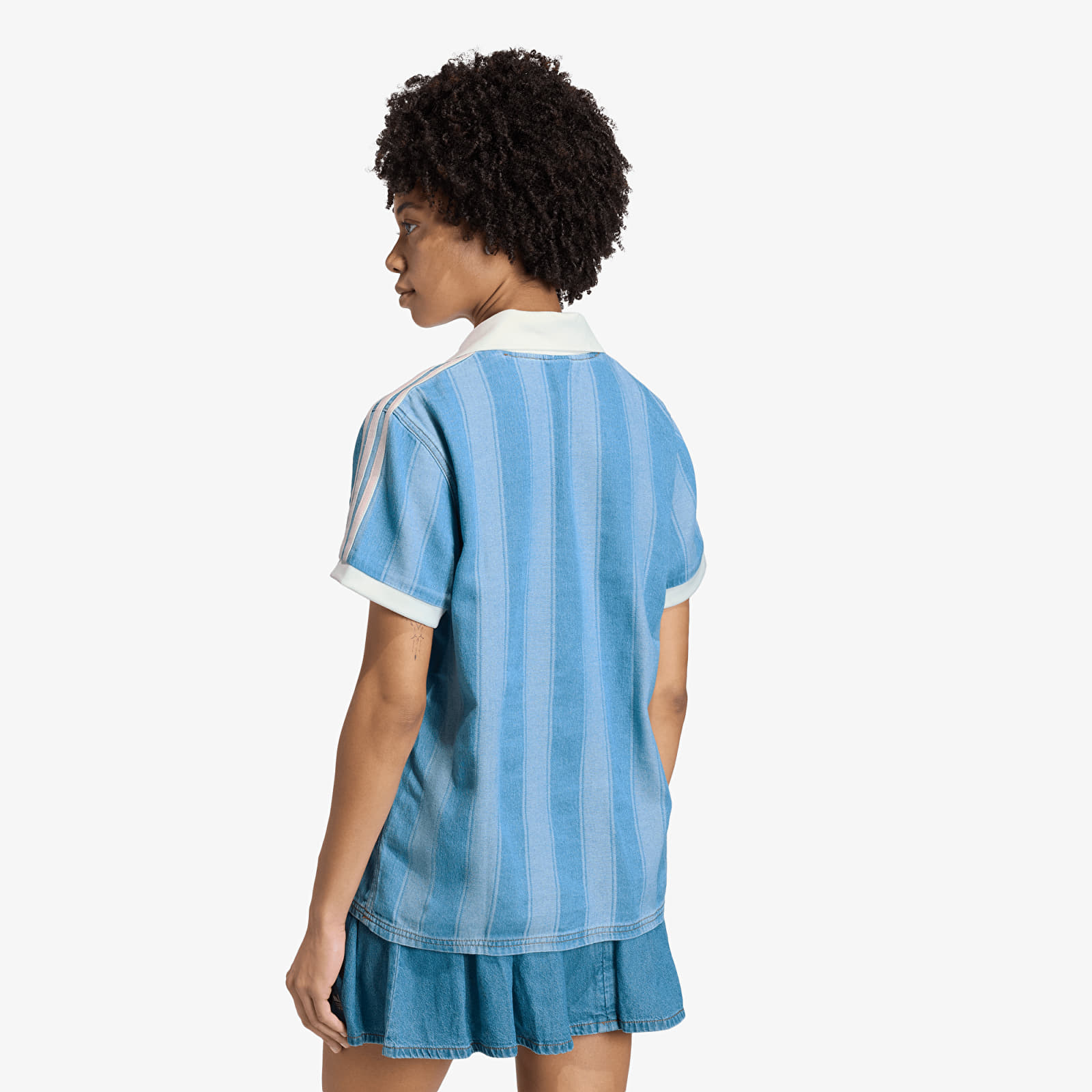 Dámské dresy adidas Denim Football Jersey Indigo Denim