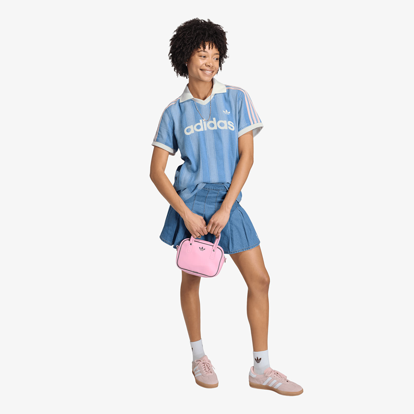 Dámské dresy adidas Denim Football Jersey Indigo Denim
