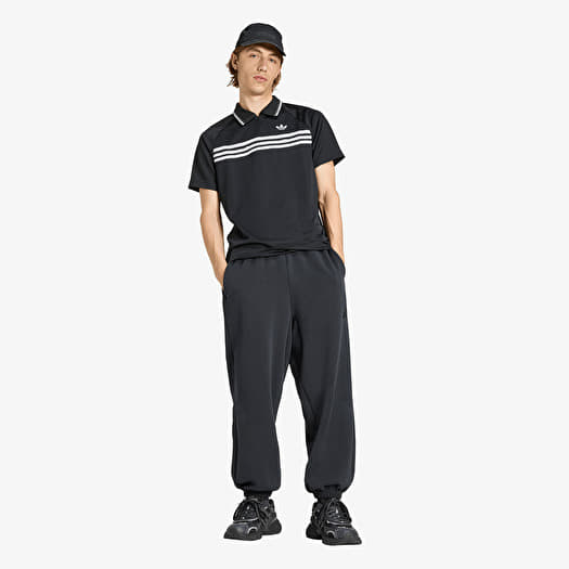 Men's T-shirts adidas Chest Stripes Slim Polo Black (KE2141