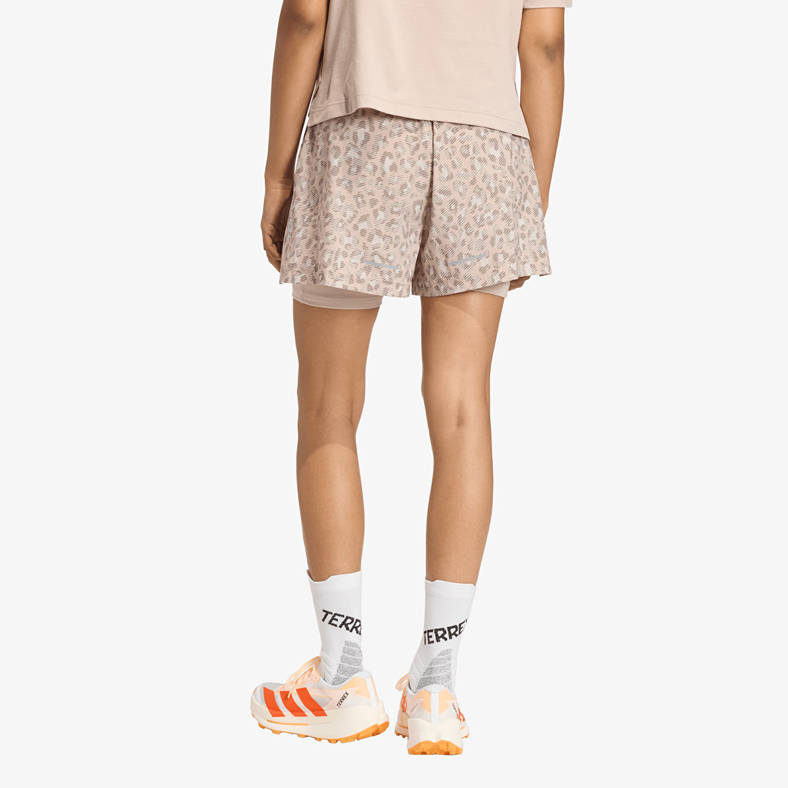 Shorts - Frauen adidas Terrex Xploric 2In1 Shorts Printed Wonder Alumina/ Wonder Taupe/ Trace Brown