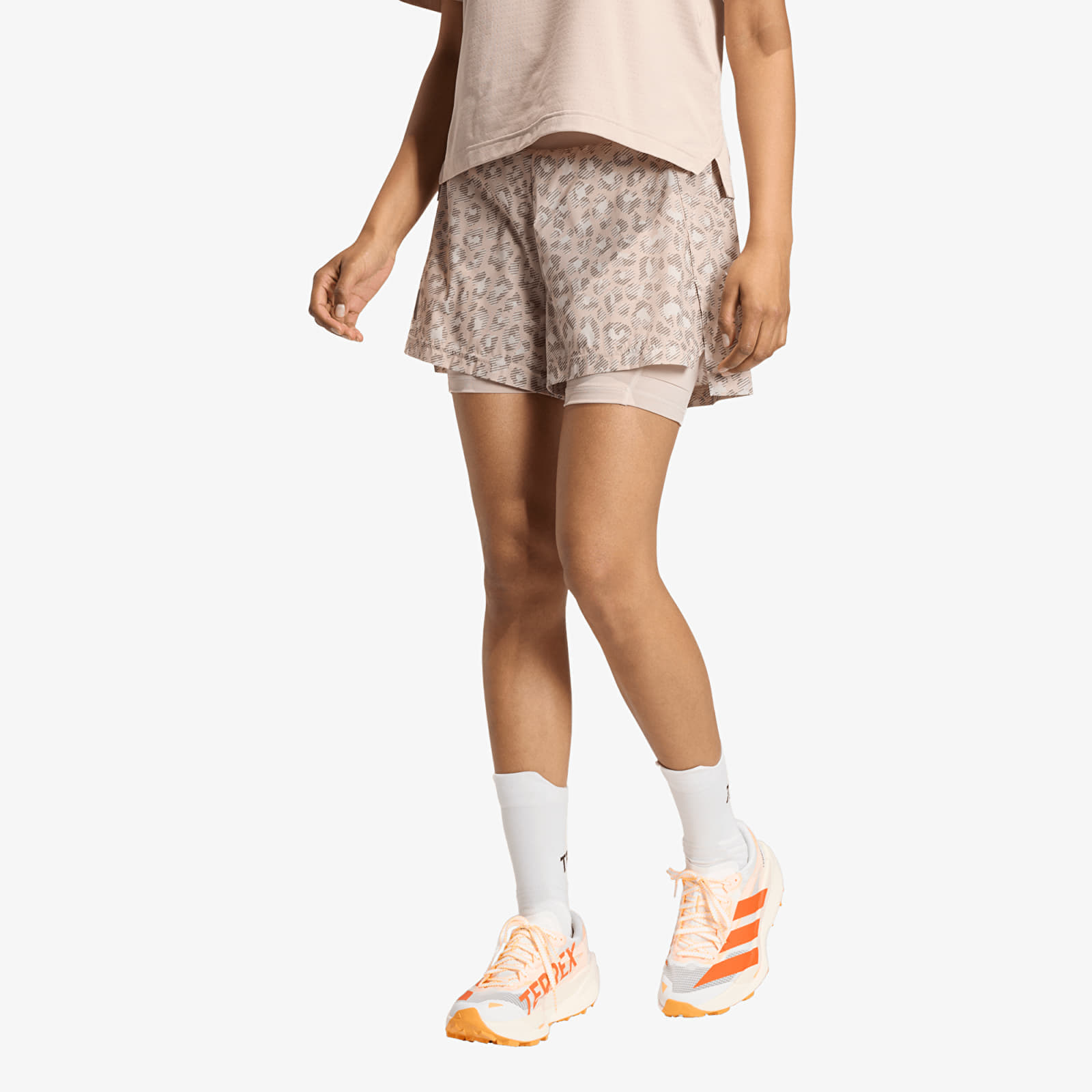 Къси панталони adidas Terrex Xploric 2In1 Shorts Printed Wonder Alumina/ Wonder Taupe/ Trace Brown 10