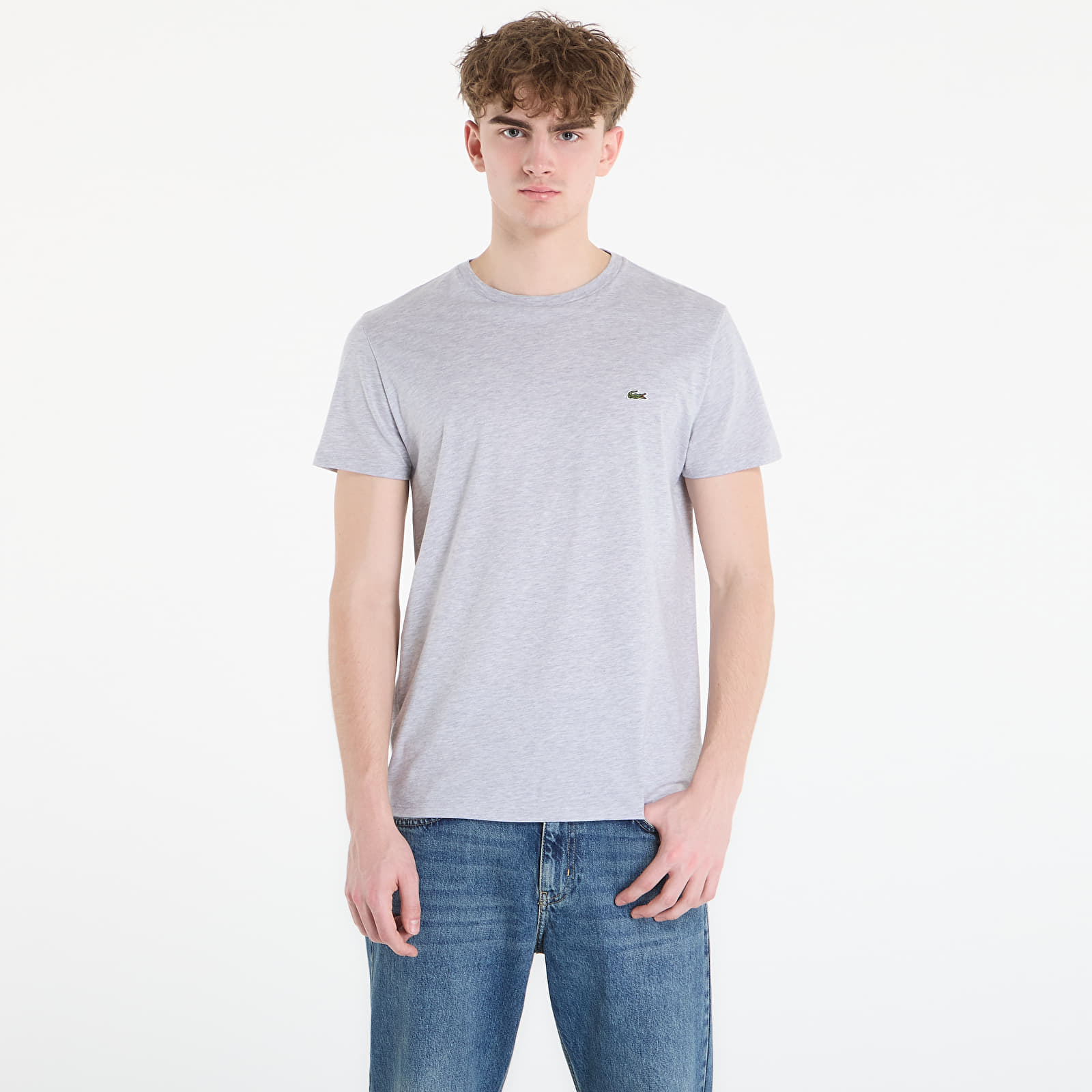 Мужские футболки LACOSTE Tee-Shirt Silver Chine