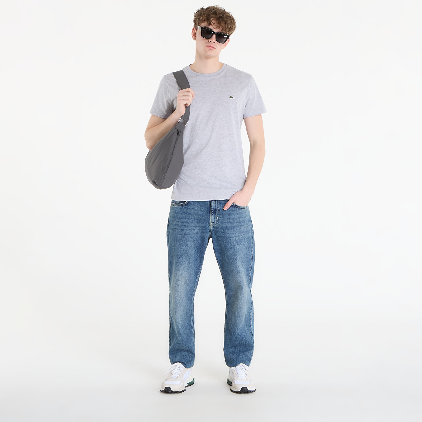 Мужские футболки LACOSTE Tee-Shirt Silver Chine