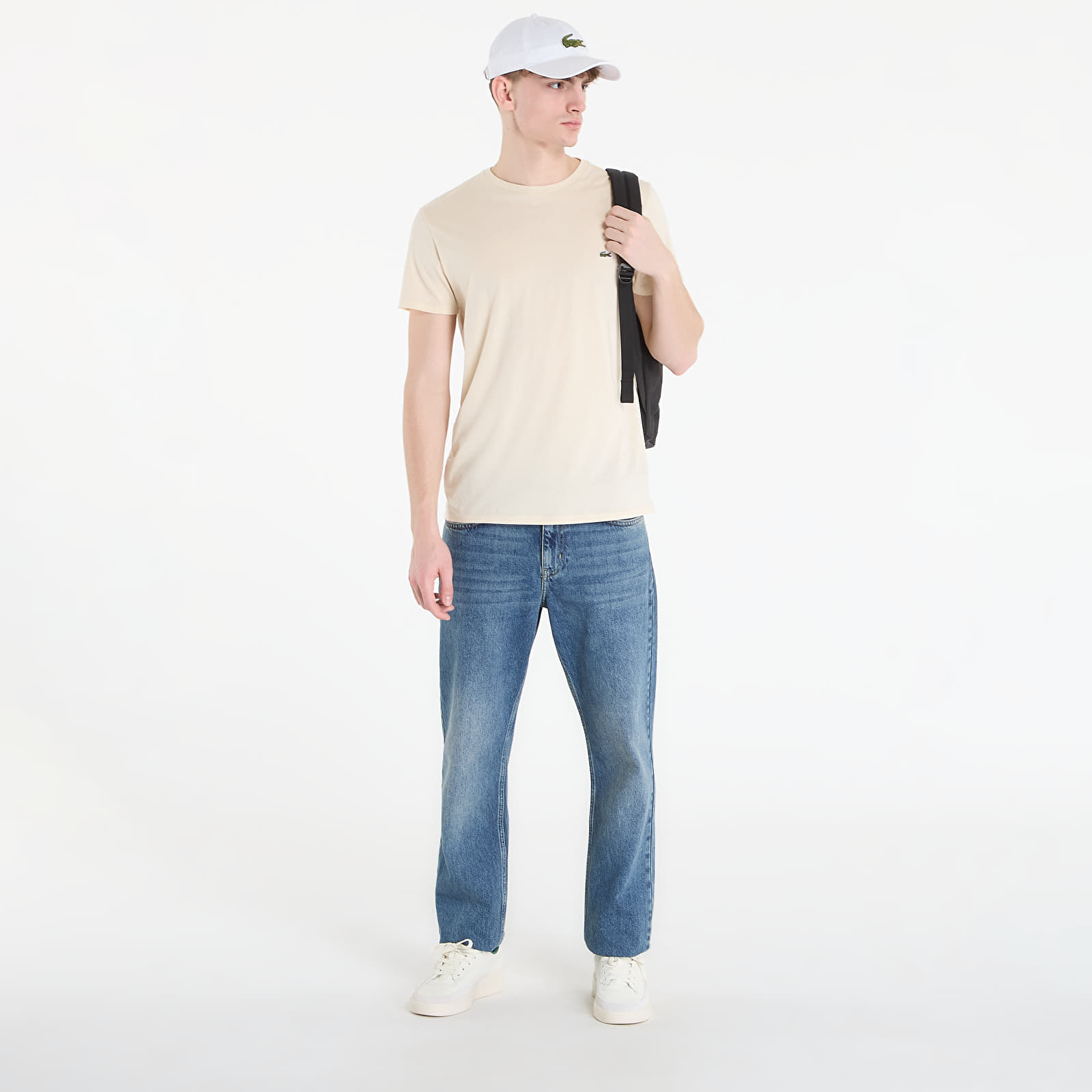 Мужские футболки LACOSTE Tee-Shirt Naturel Clair