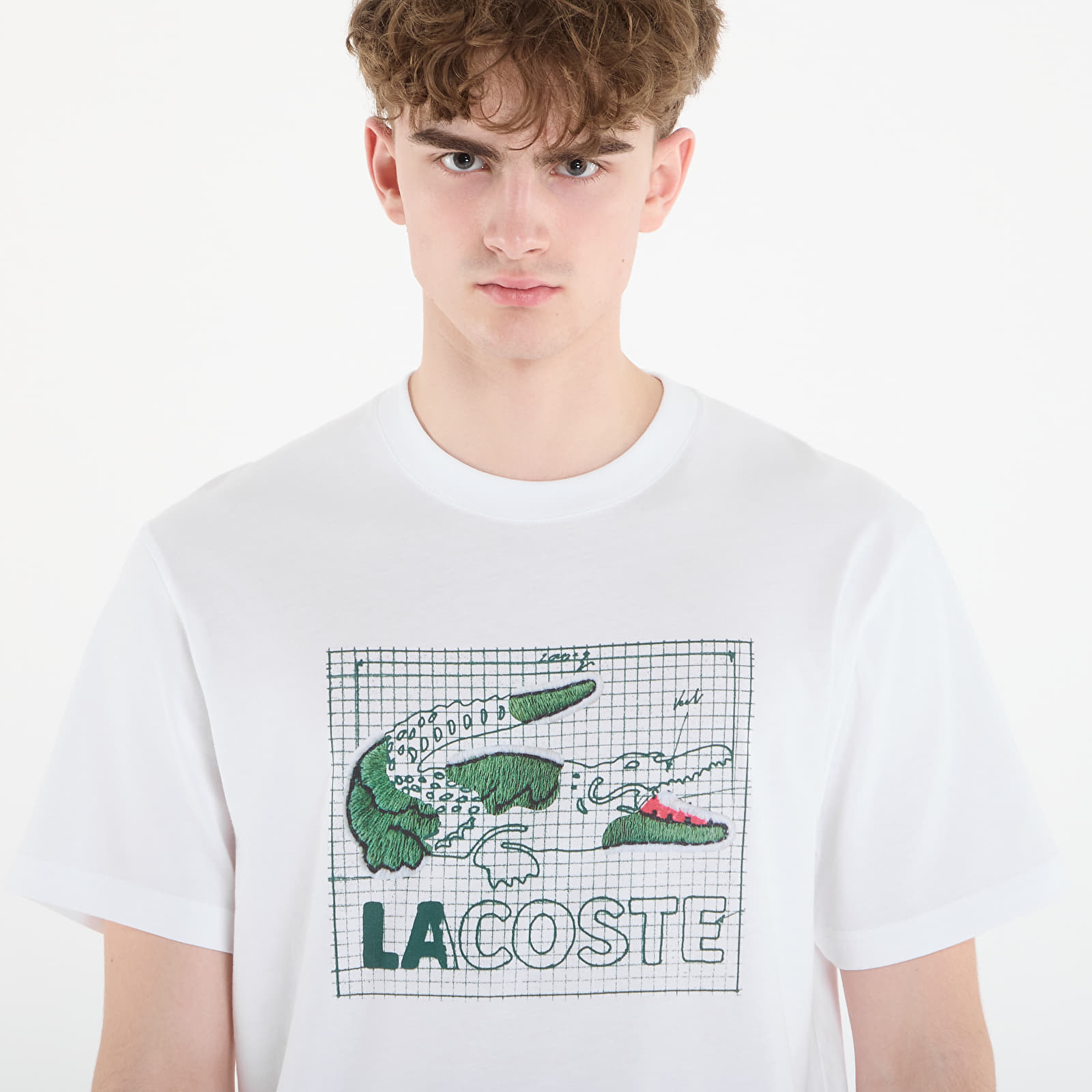 Ανδρικά μπλουζάκια LACOSTE Tee-Shirt White