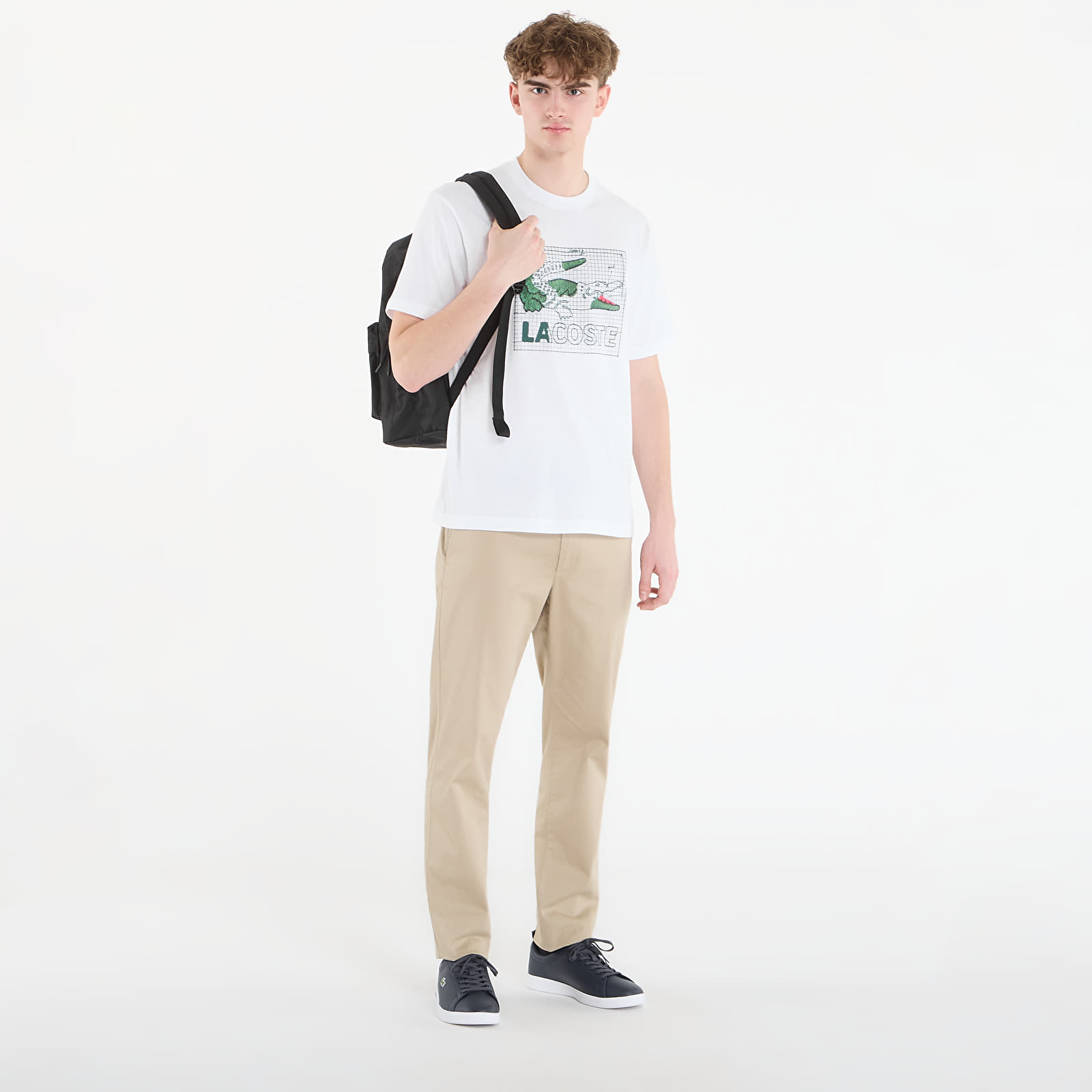 Ανδρικά μπλουζάκια LACOSTE Tee-Shirt White