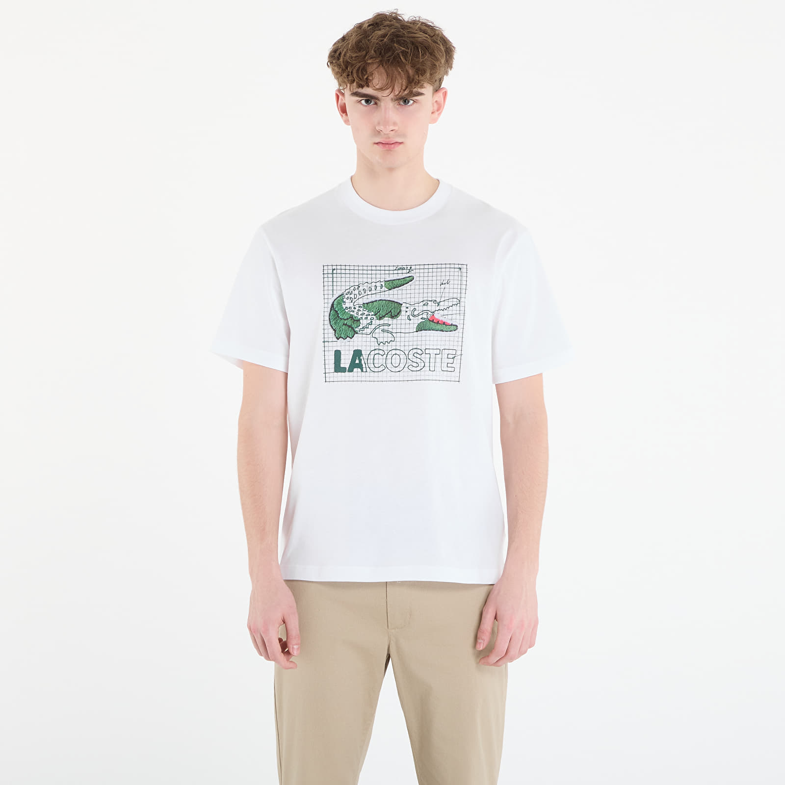 Ανδρικά μπλουζάκια LACOSTE Tee-Shirt White