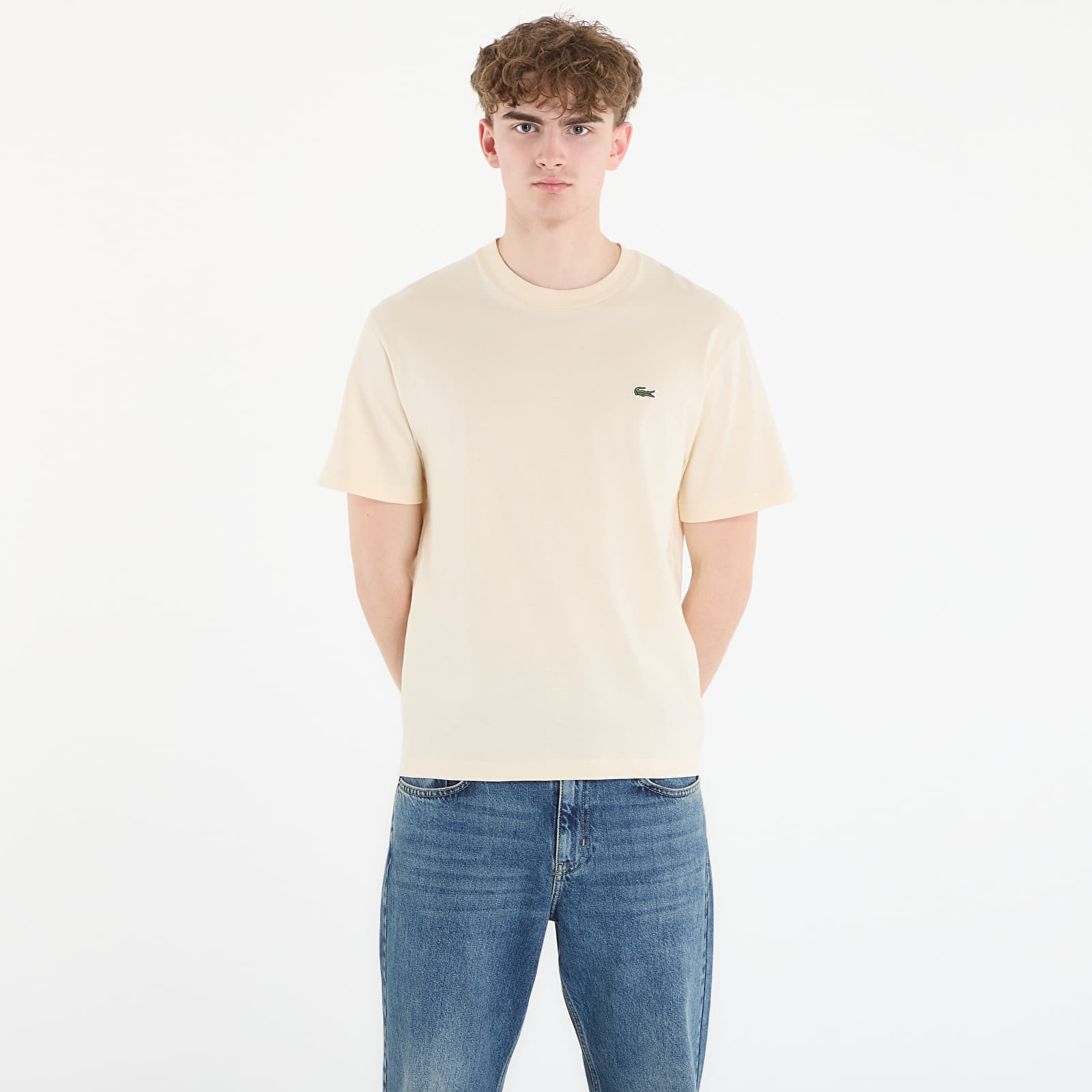 Чоловічі футболки LACOSTE Tee-Shirt Naturel Clair