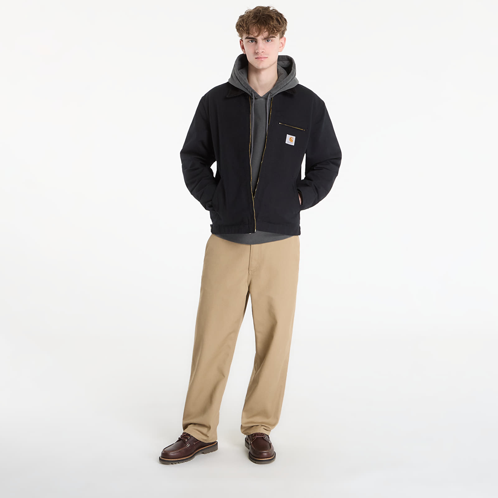 Pánské mikiny Carhartt WIP Hooded Nelson Sweat UNISEX Black