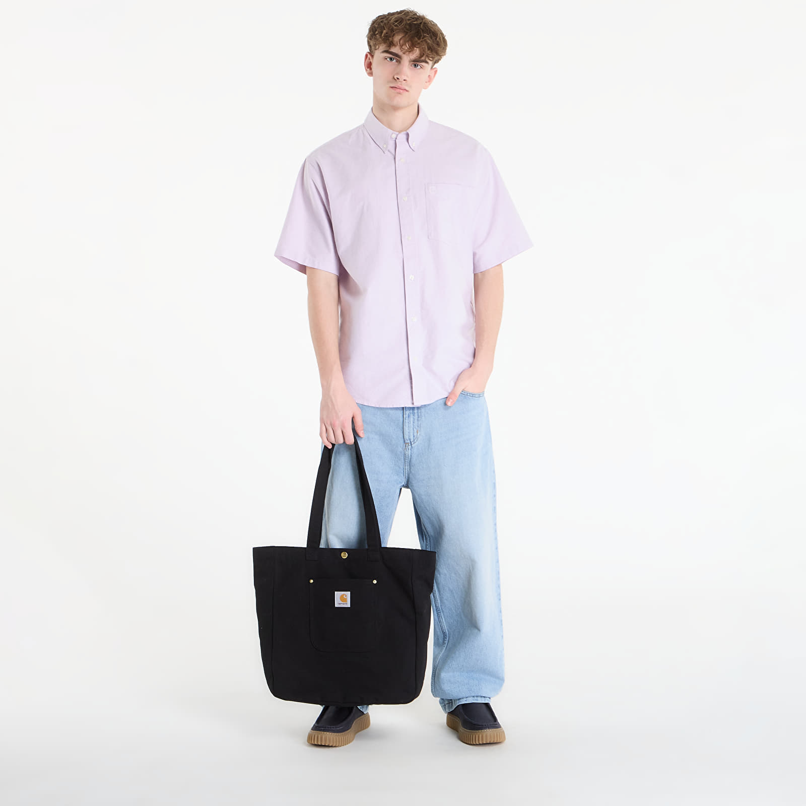 Meeste särgid Carhartt WIP S/S Braxton Shirt UNISEX Gentle Purple/ Wax
