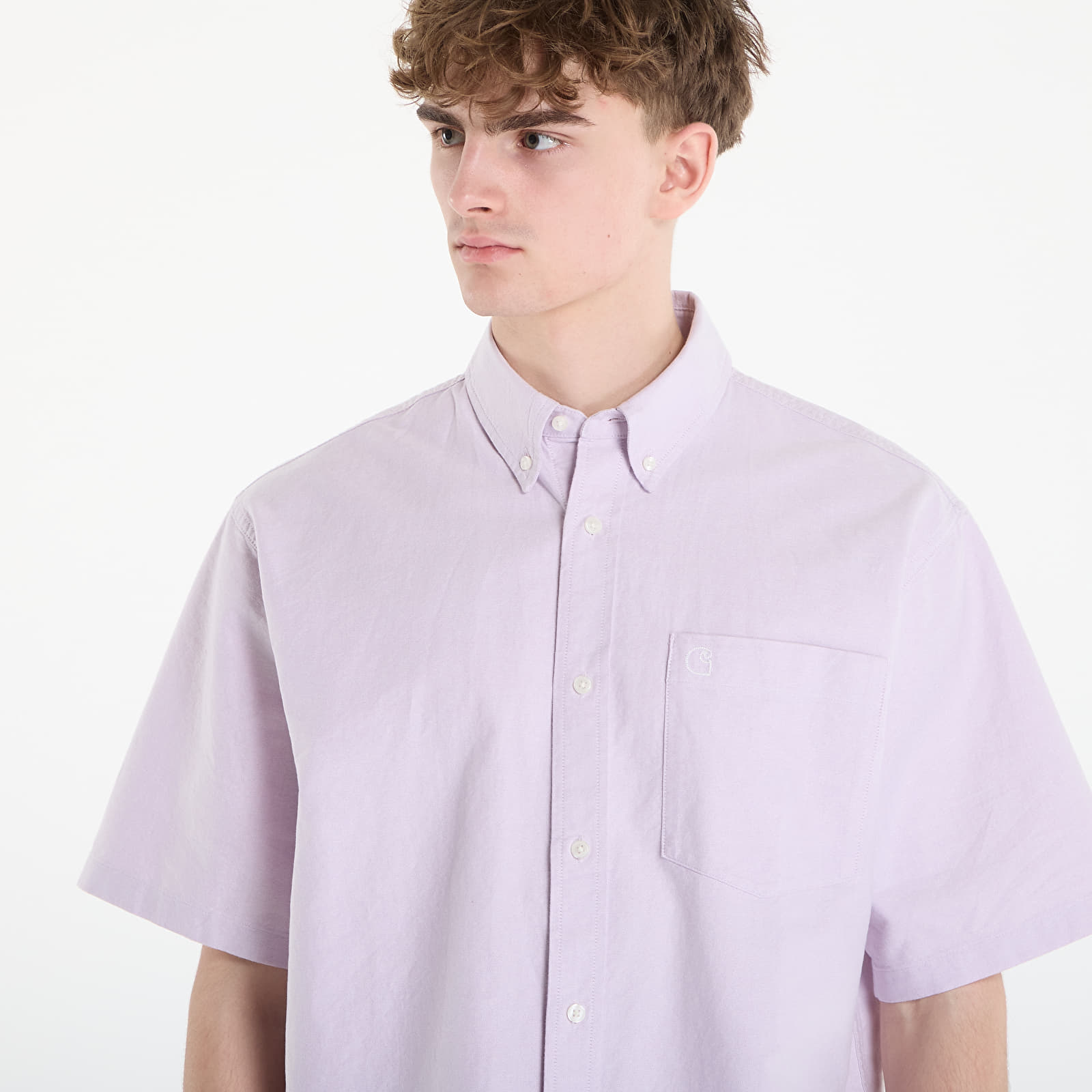 Meeste särgid Carhartt WIP S/S Braxton Shirt UNISEX Gentle Purple/ Wax