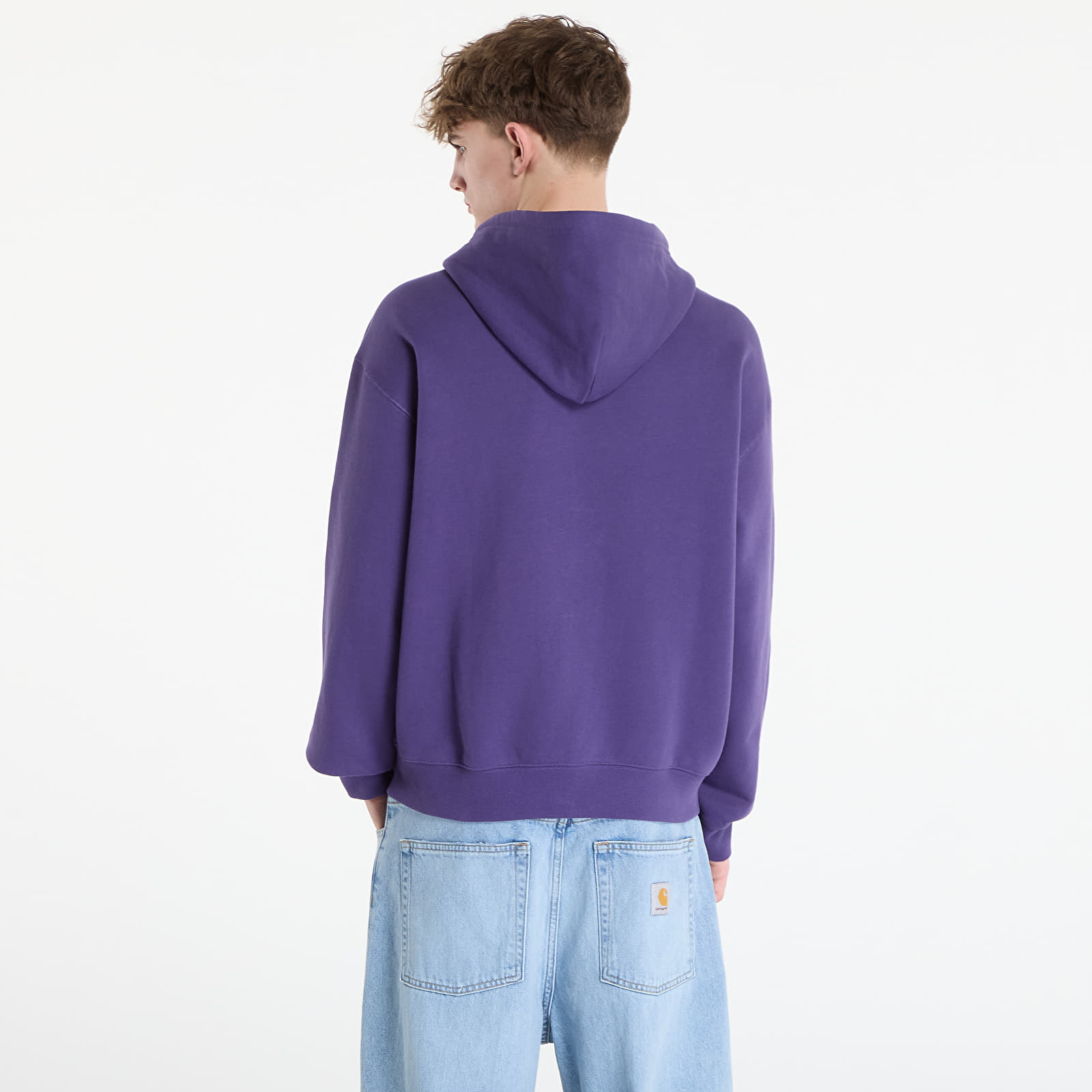 Luvtröjor för män Carhartt WIP Hooded WIP Label Sweat Jacket UNISEX Calla