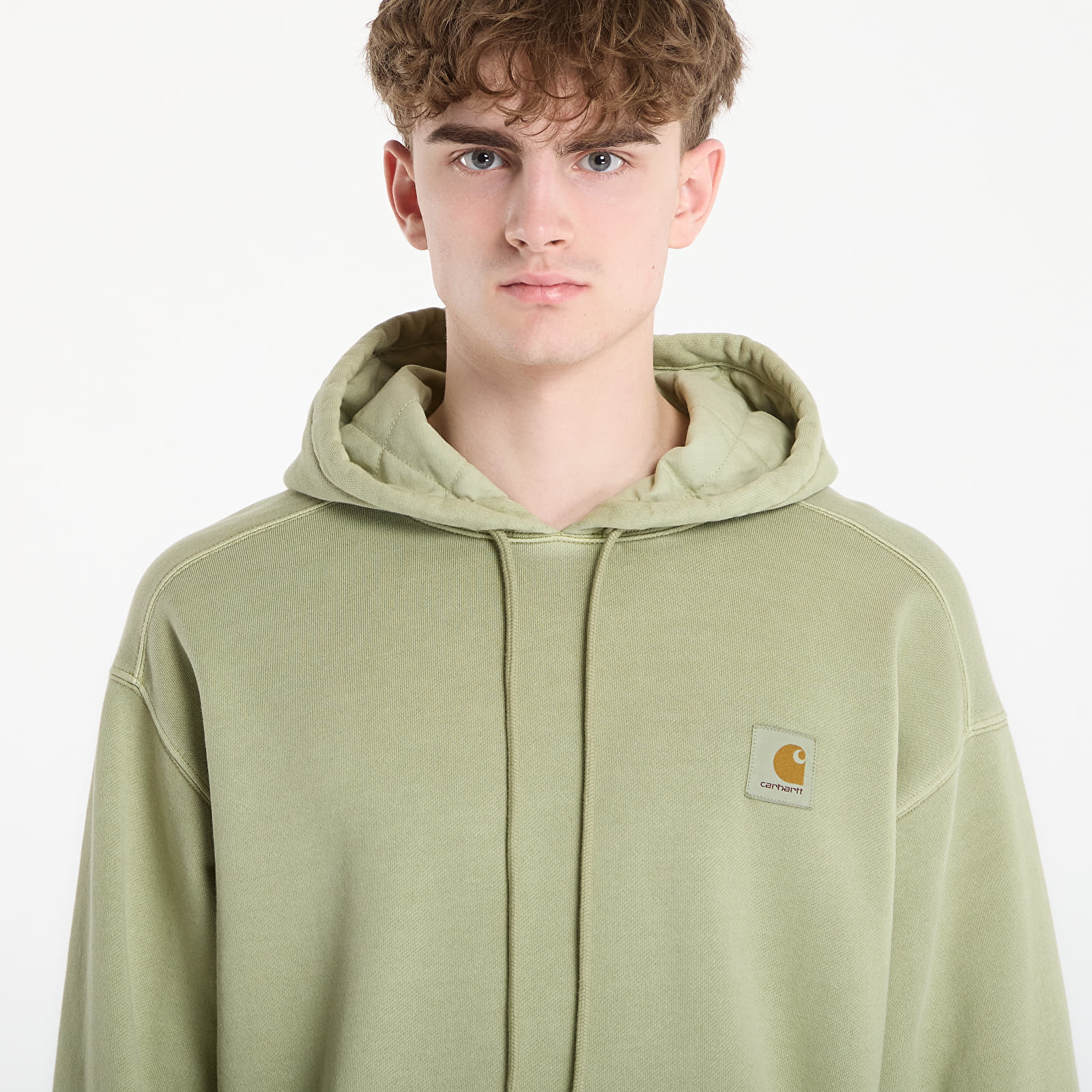 Мъжки суичъри Carhartt WIP Hooded Nelson Sweat UNISEX Gentle Green