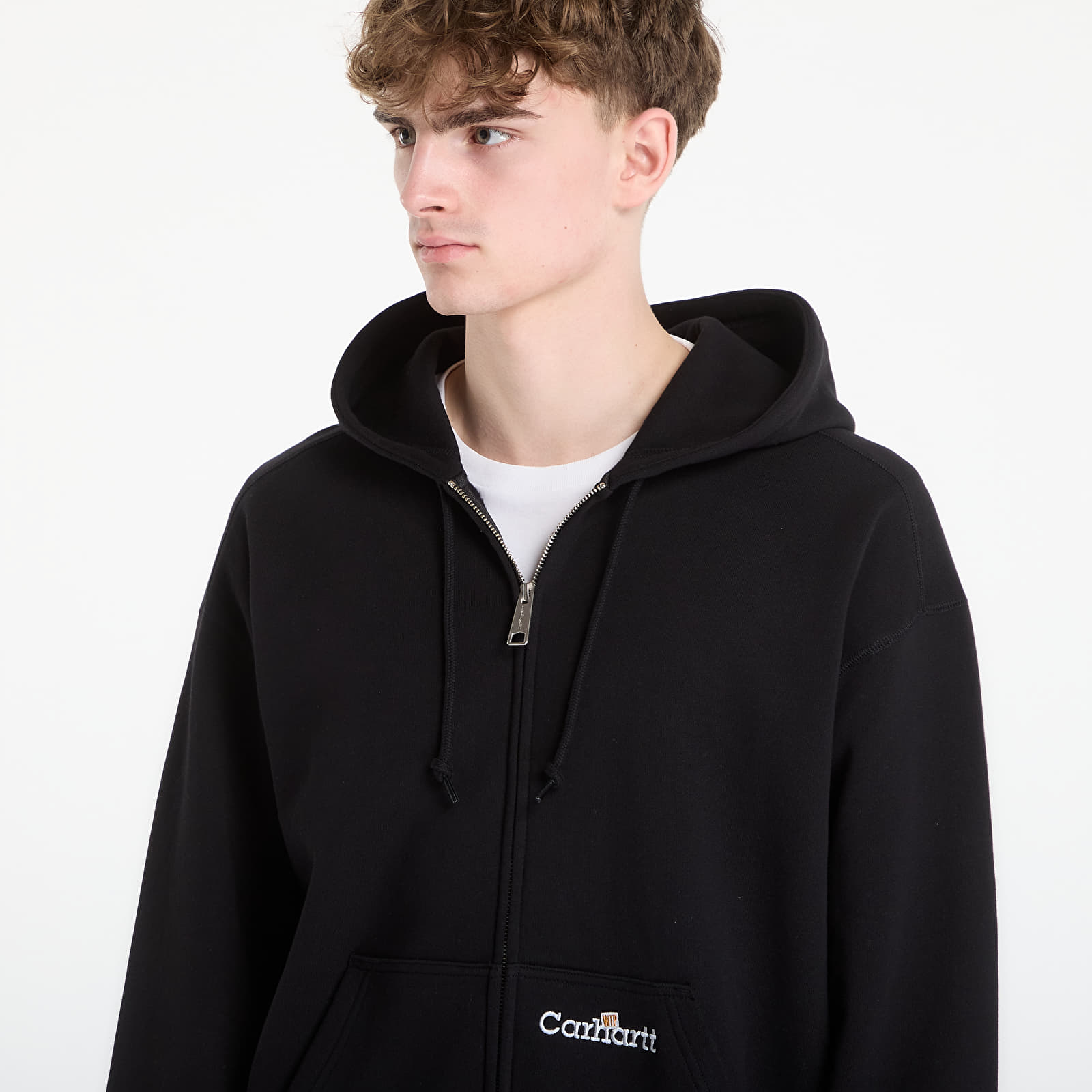 Hoodies für Männer Carhartt WIP Hooded WIP Label Sweat Jacket UNISEX Black