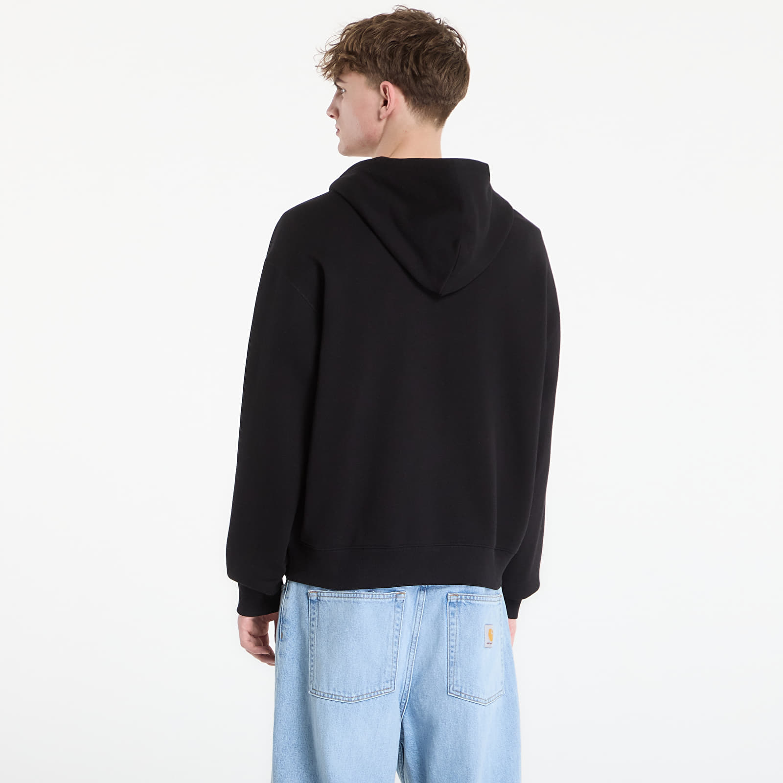 Hoodies für Männer Carhartt WIP Hooded WIP Label Sweat Jacket UNISEX Black