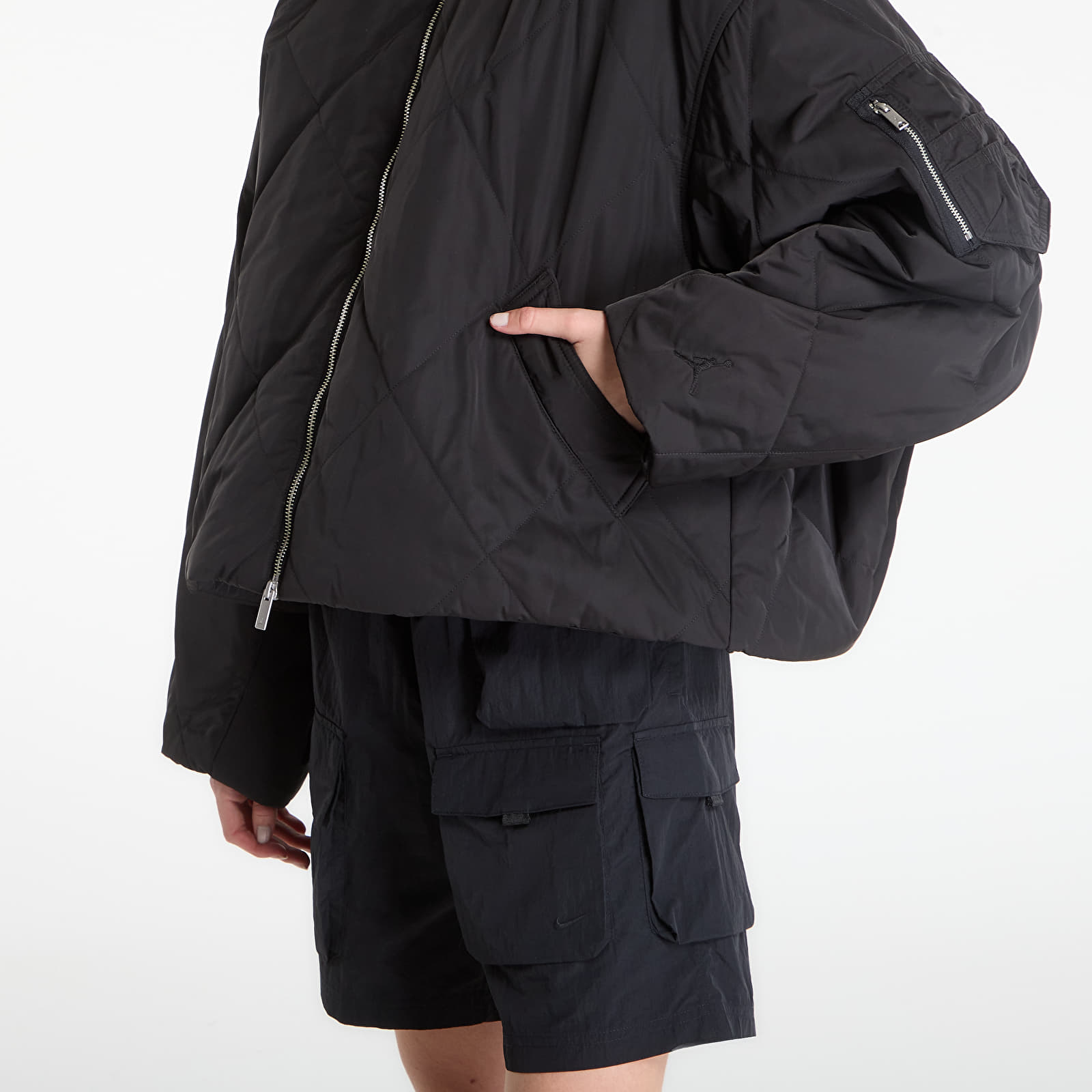 Jakker Jordan Flight Women's Quilted Renegade Jacket Black/ Black/ Black