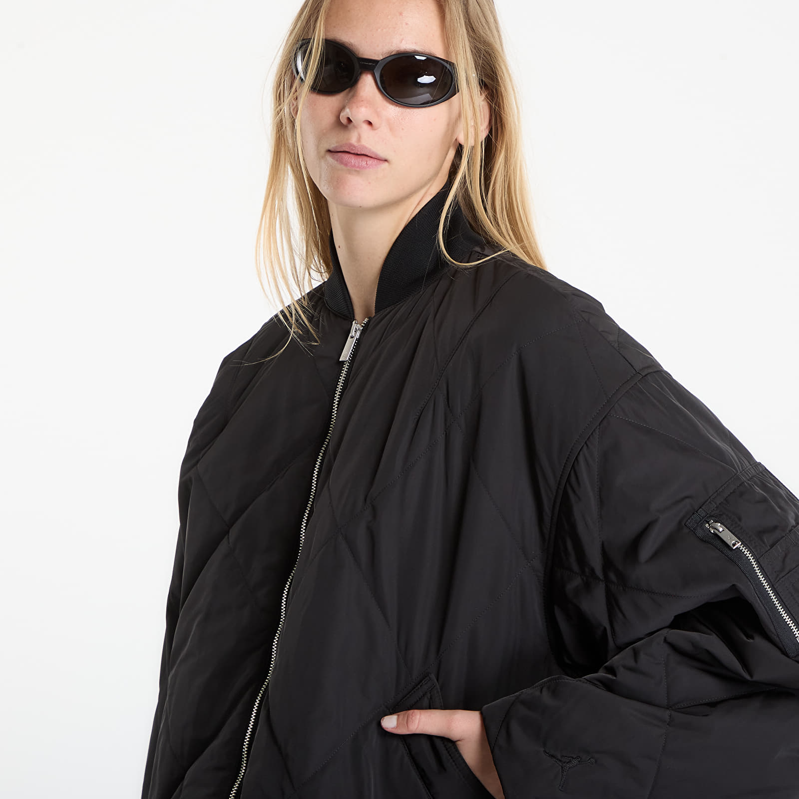 Jakker Jordan Flight Women's Quilted Renegade Jacket Black/ Black/ Black