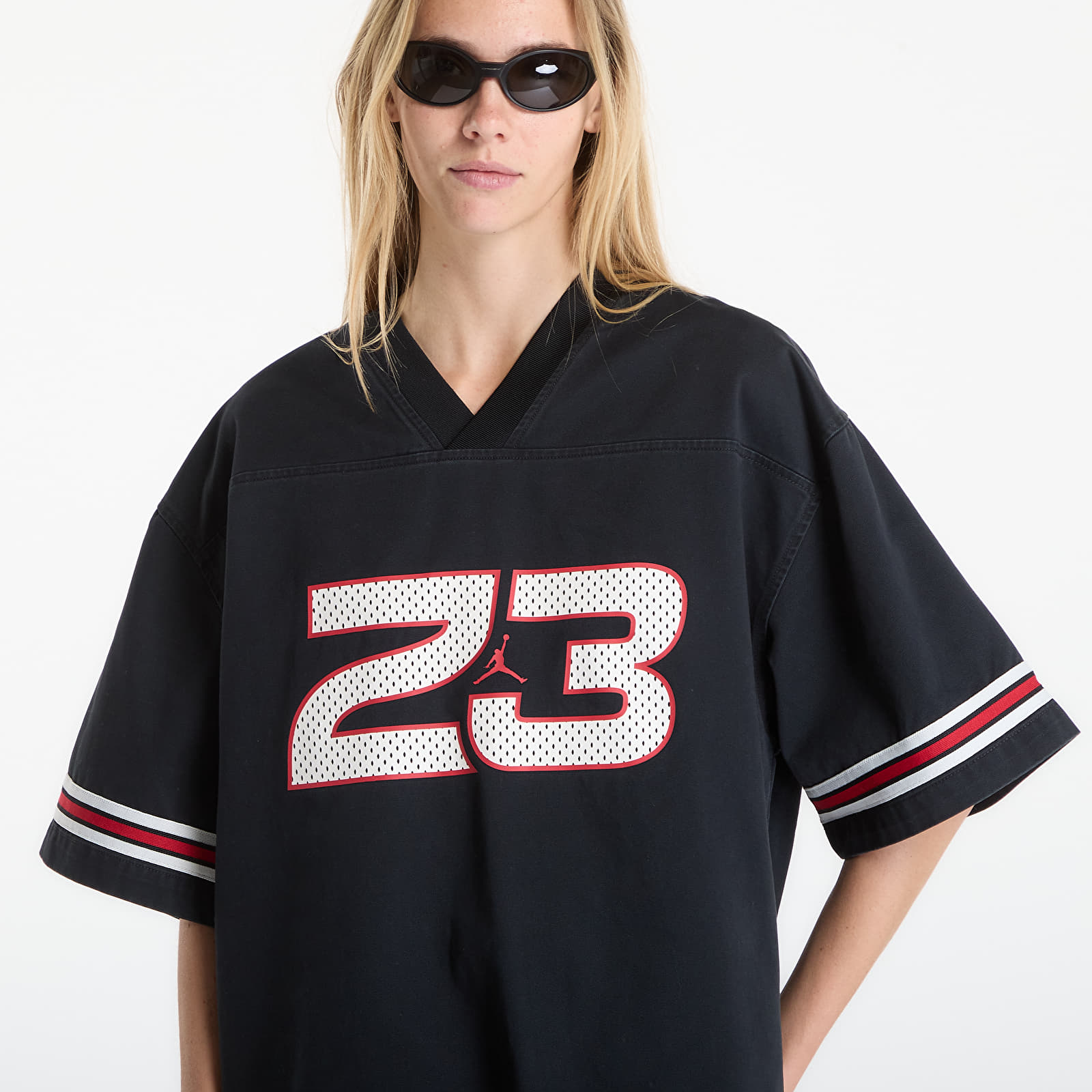 T-shirts Jordan Flight Women's Woven Jersey Top Black