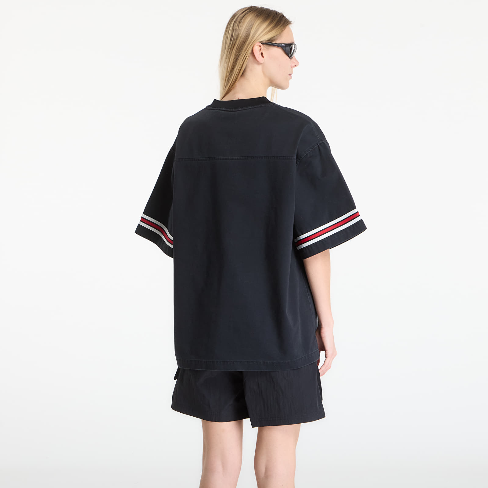 T-shirts Jordan Flight Women's Woven Jersey Top Black