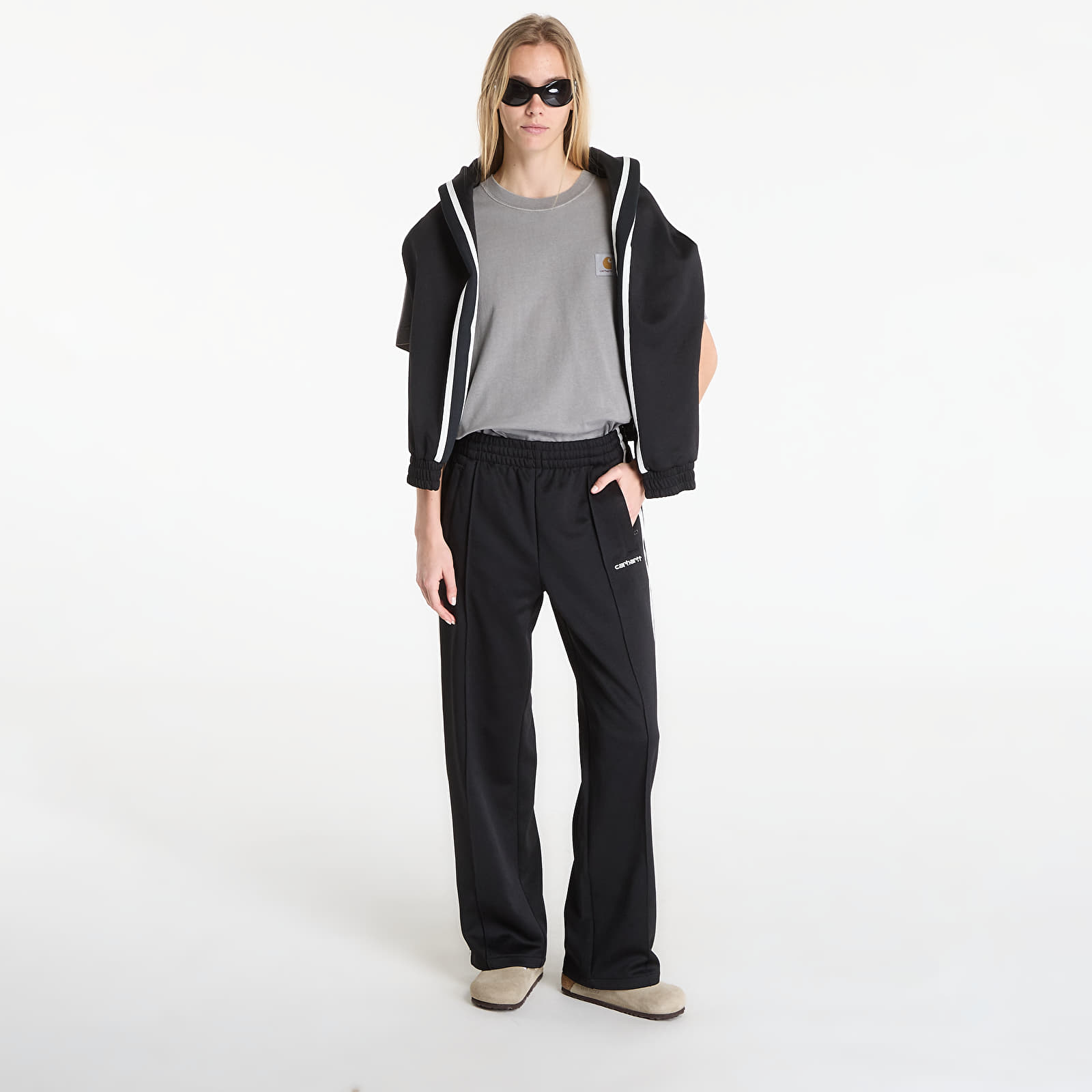 Vīriešu treniņbikses Carhartt WIP Bolar Sweat Pant Black/ Wax