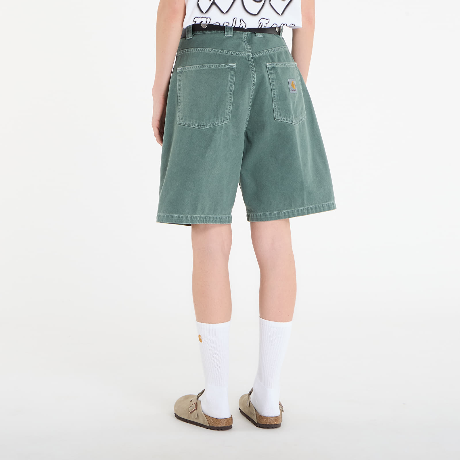 Šorti Carhartt WIP Brandon Short UNISEX Velvet Green