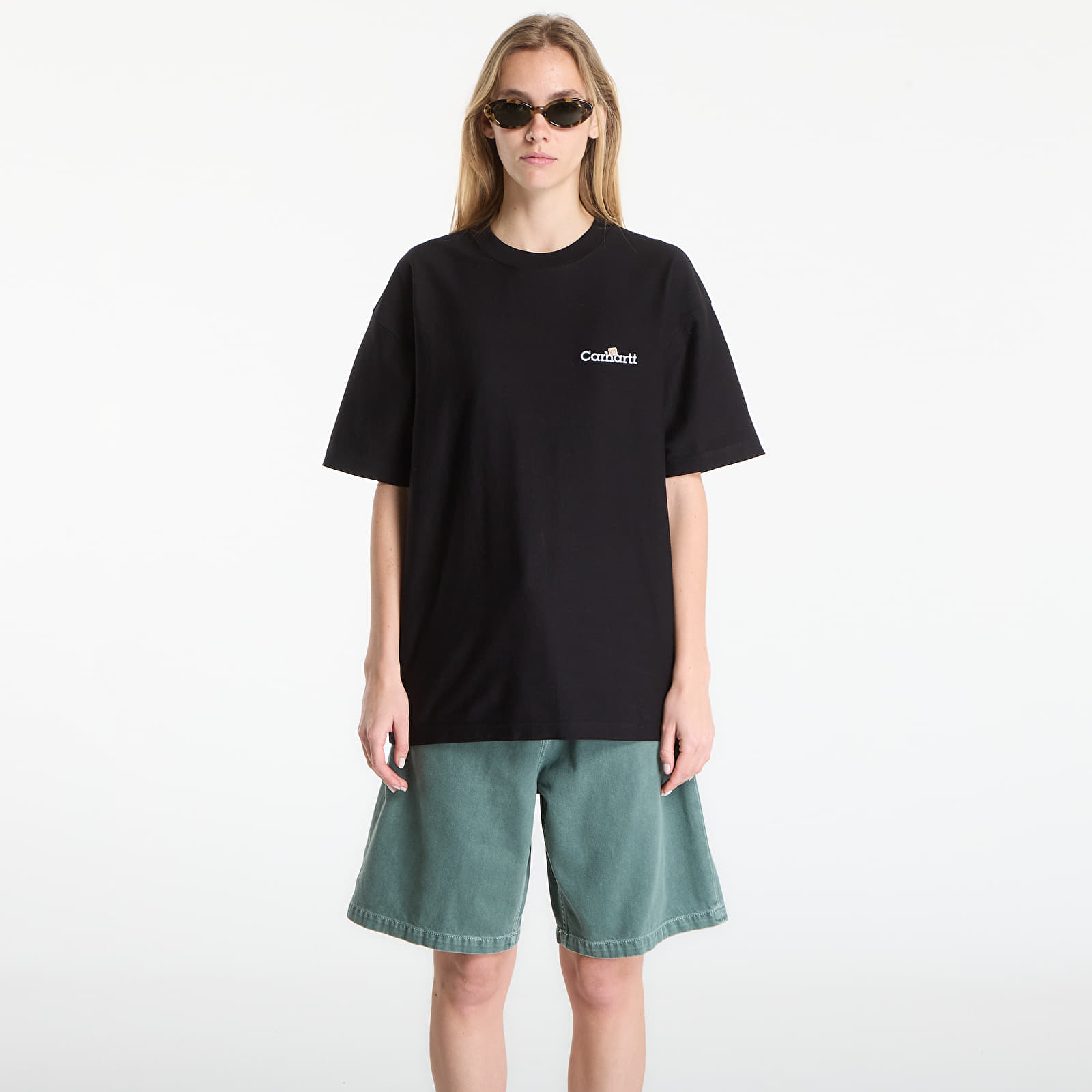   Μπλούζες Carhartt WIP S/S WIP Label T-Shirt UNISEX Black