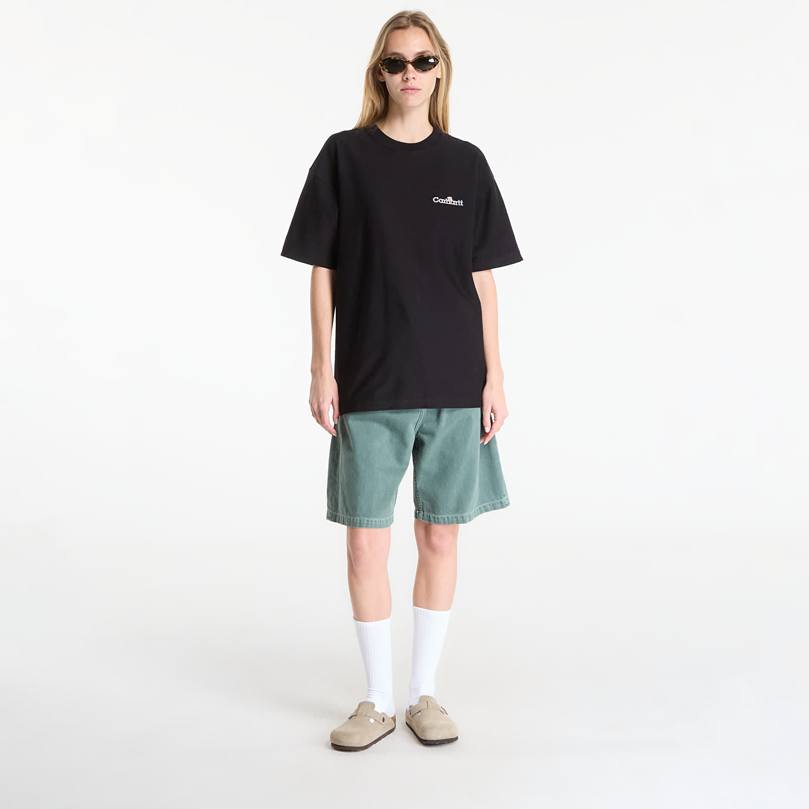   Μπλούζες Carhartt WIP S/S WIP Label T-Shirt UNISEX Black