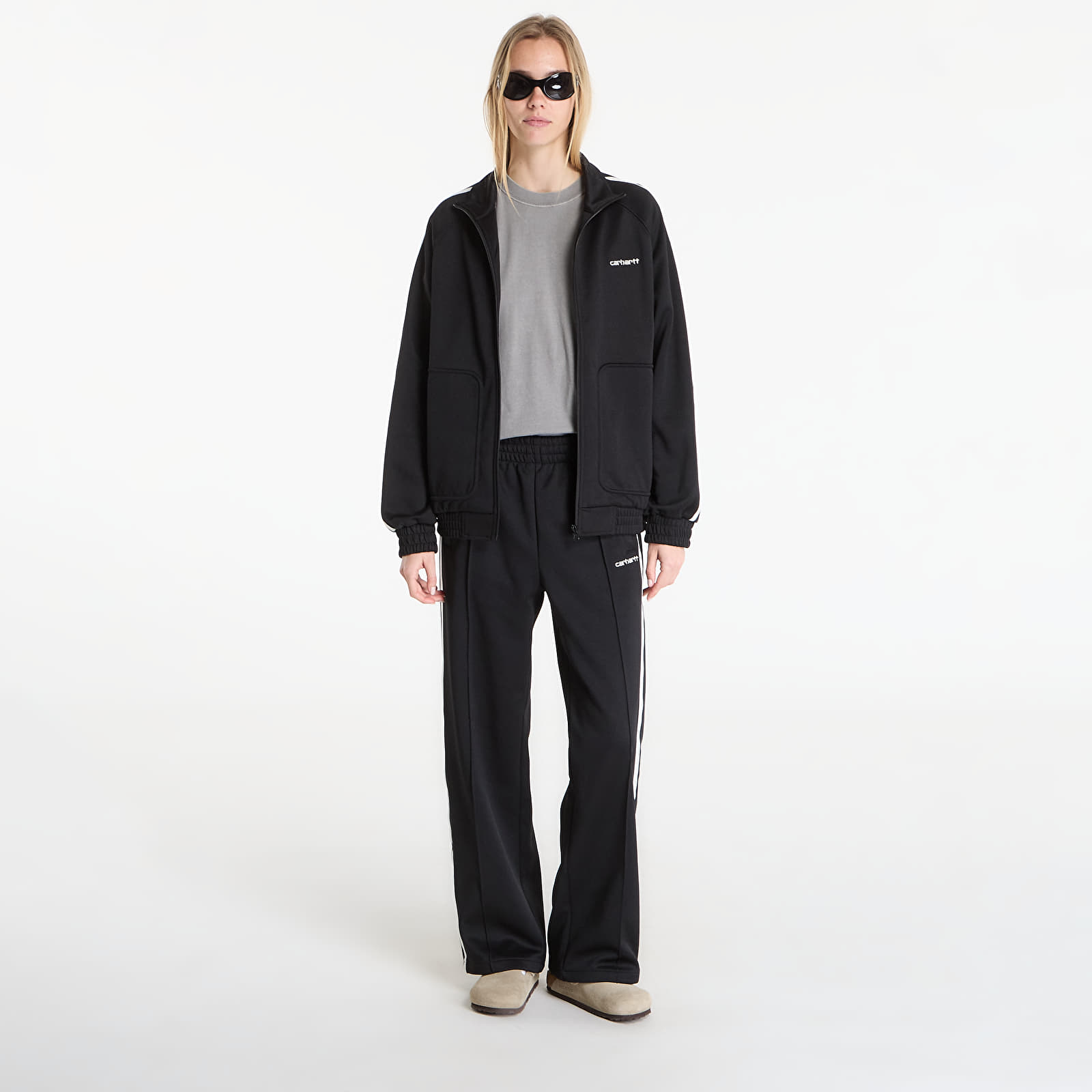 Sudaderas Carhartt WIP Bolar Sweat Jacket UNISEX Black/ Wax