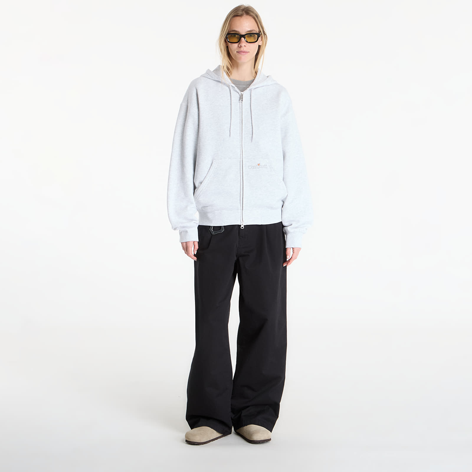 Hettegensere og sweatshirts Carhartt WIP Hooded WIP Label Sweat Jacket UNISEX Ash Heather