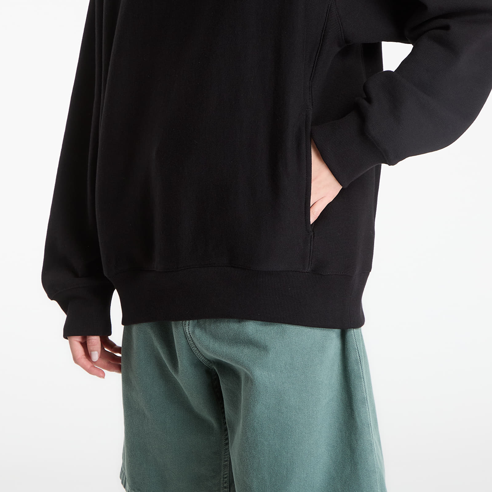 Hanorace Carhartt WIP Longhand Half Zip Sweat UNISEX Black/ White