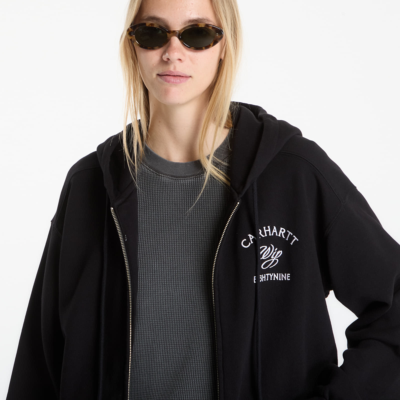 Hoodies and sweatshirts  Carhartt WIP Hooded Eightynine Sweat Jacket UNISEX Black