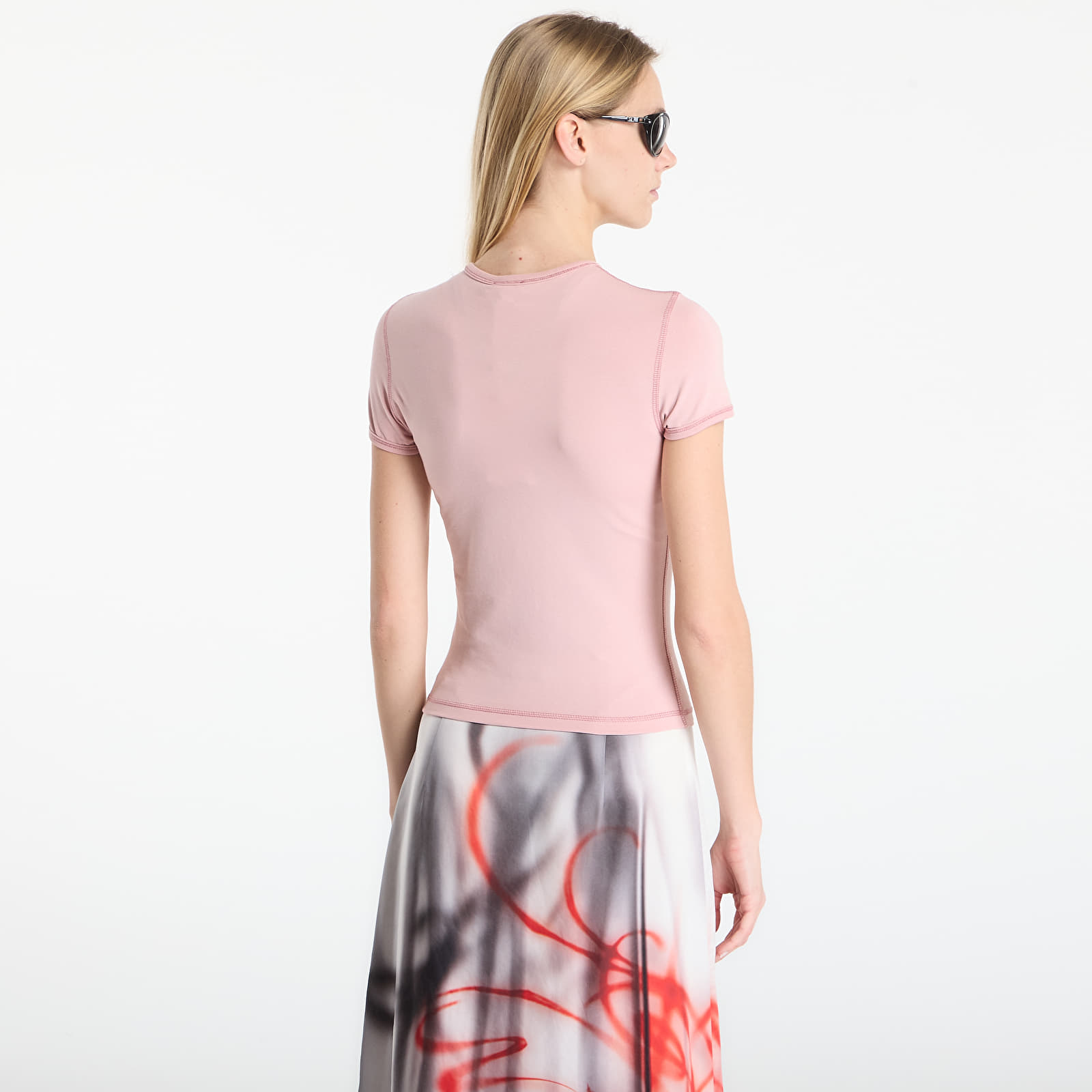 Damen T-Shirts  Diesel T-Uncuties-Long-S5 T-Shirt Pale Mauve