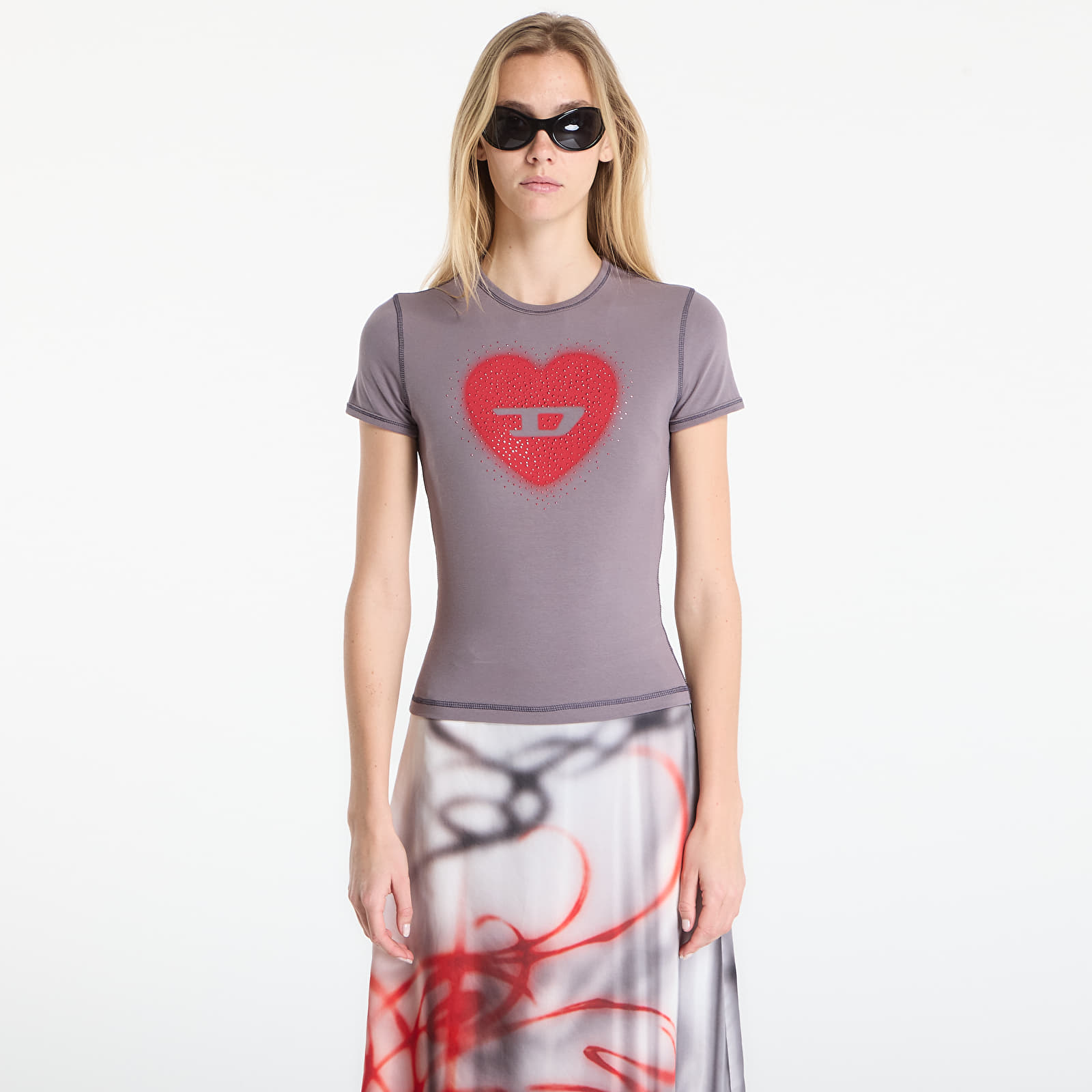 Magliette da donna Diesel T-Uncuties-Long-S5 T-Shirt Shark